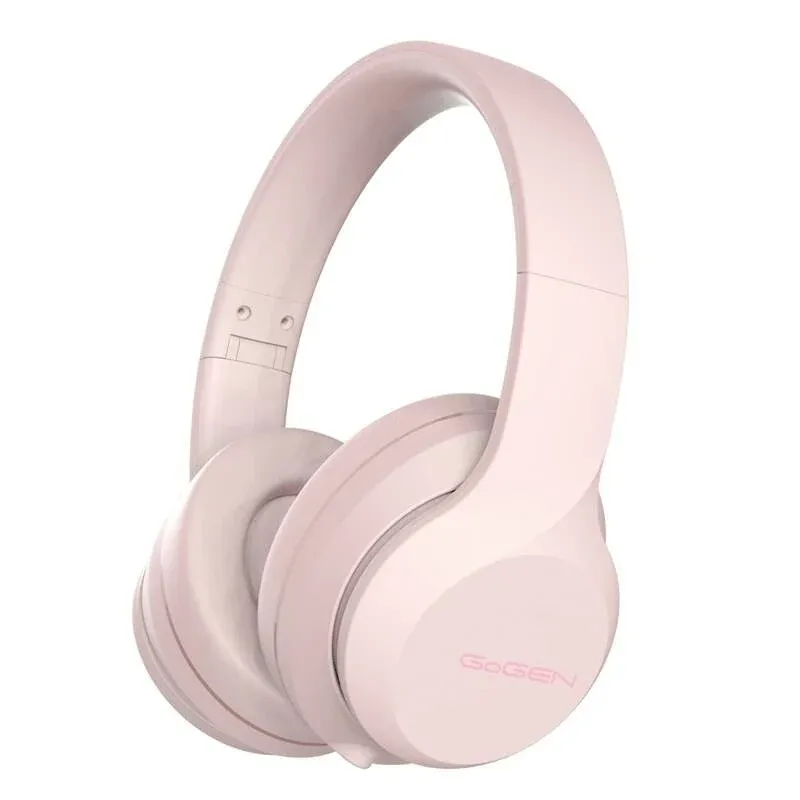 Casti fara fir GoGEN HBTM 45P, bluetooth 5.3, volum, aux-in, autonomie pana la 31 ore, roz