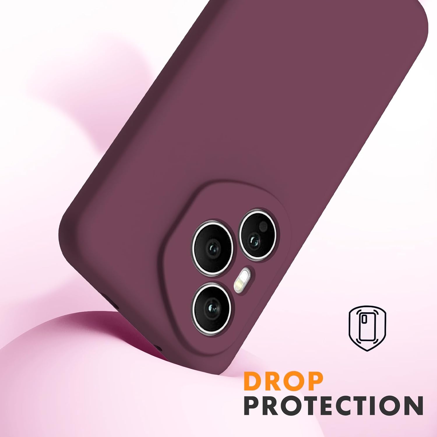 Husa Soft Touch, slim, ALC Mobile, anti soc, compatibila cu Honor 400 Pro, Visiniu Tpu - imagine 6