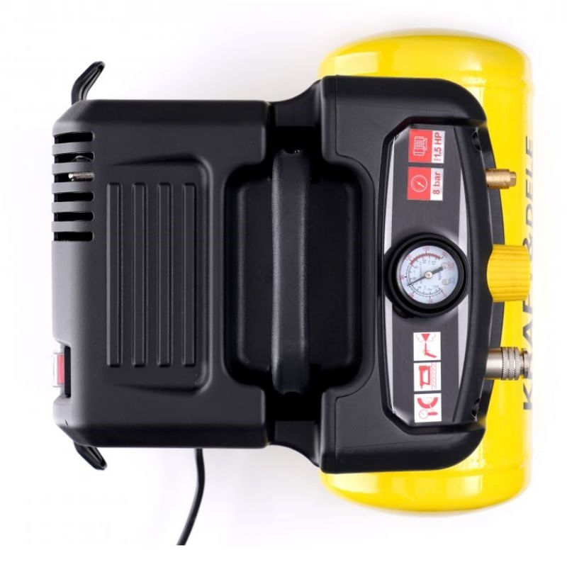 Compresor fara ulei, Kraft&Dele, 6L, 8bar, 1.1kW, 180L/min, KD1415 — imaginea 3