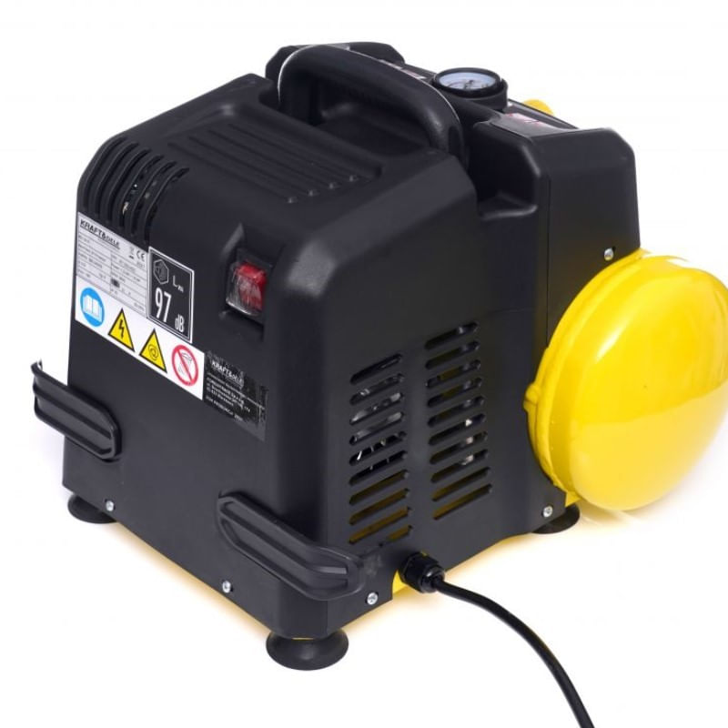 Compresor fara ulei, Kraft&Dele, 6L, 8bar, 1.1kW, 180L/min, KD1415 — imaginea 5