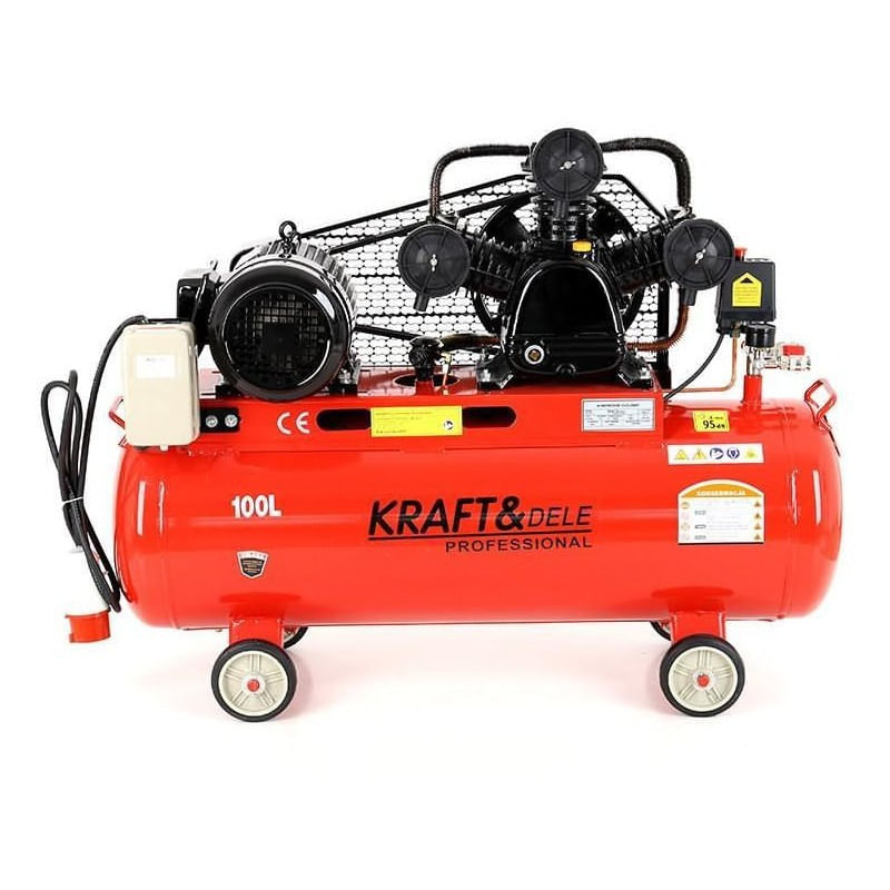 Compresor ulei, 100L 3 pistoane, KD1477, Kraft&Dele — imaginea 7
