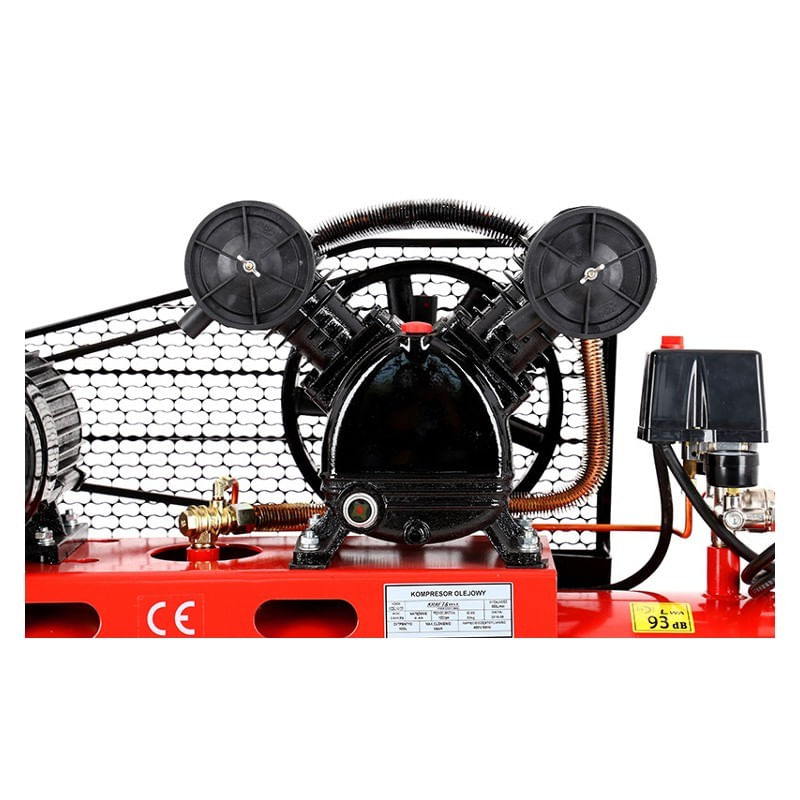 Compresor ulei, 200L 2 pistoane 400V, KD407, Kraft&Dele — imaginea 5