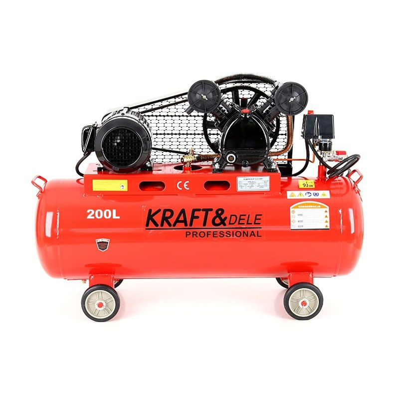 Compresor ulei, 200L 2 pistoane 400V, KD407, Kraft&Dele — imaginea 10