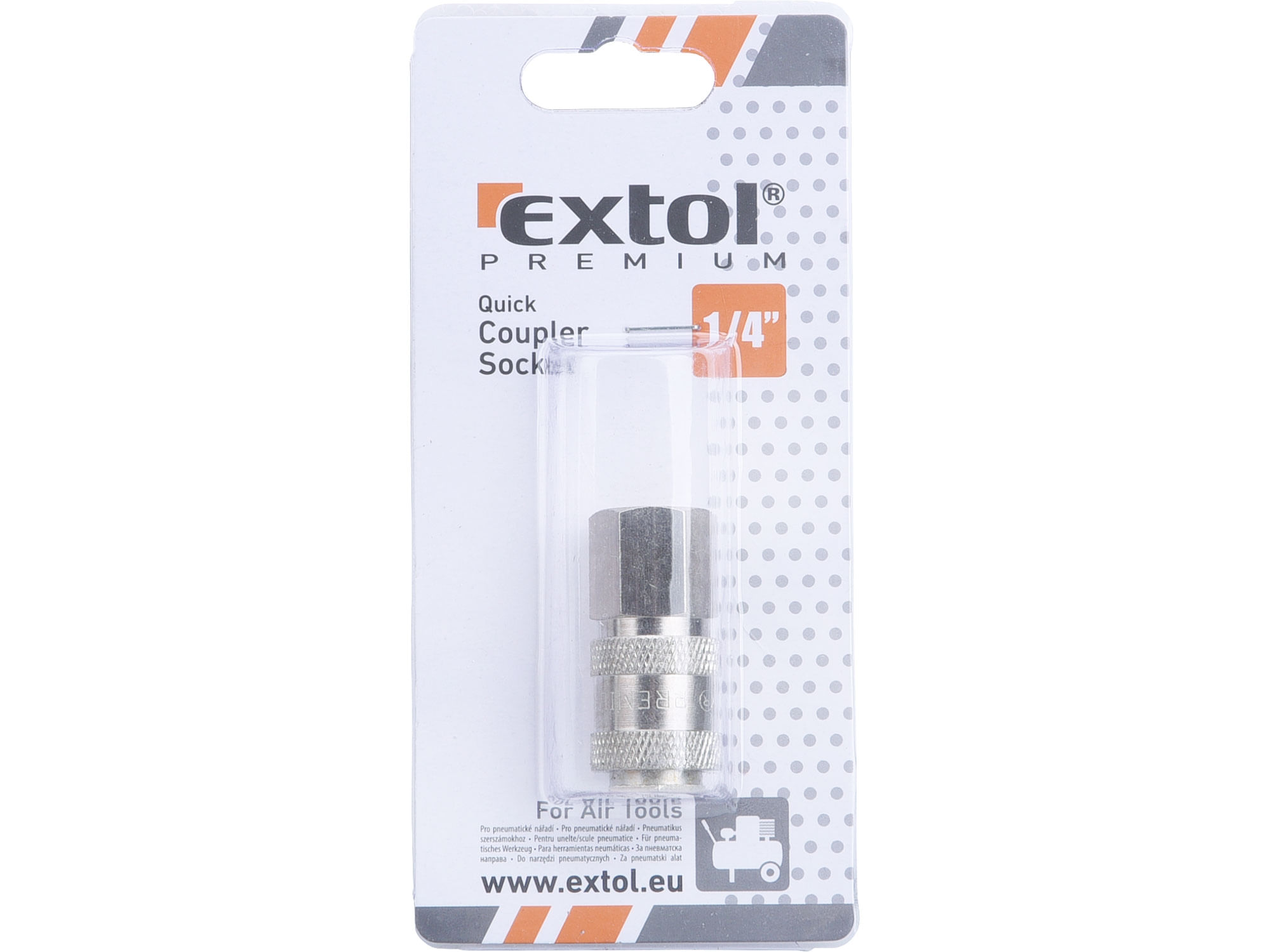 Cupla rapida aer, 1/4", filet interior, EXTOL PREMIUM, 8865114 — imaginea 2