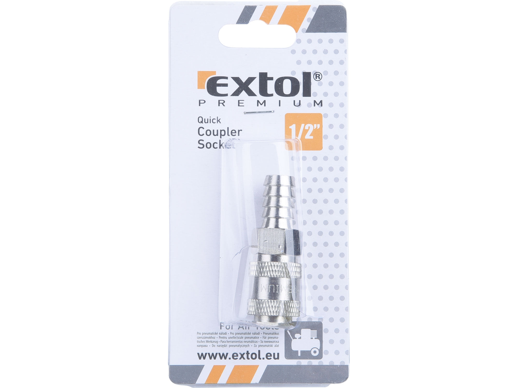 Cupla rapida furtun, EXTOL PREMIUM, 8865120, 1/2" — imaginea 2