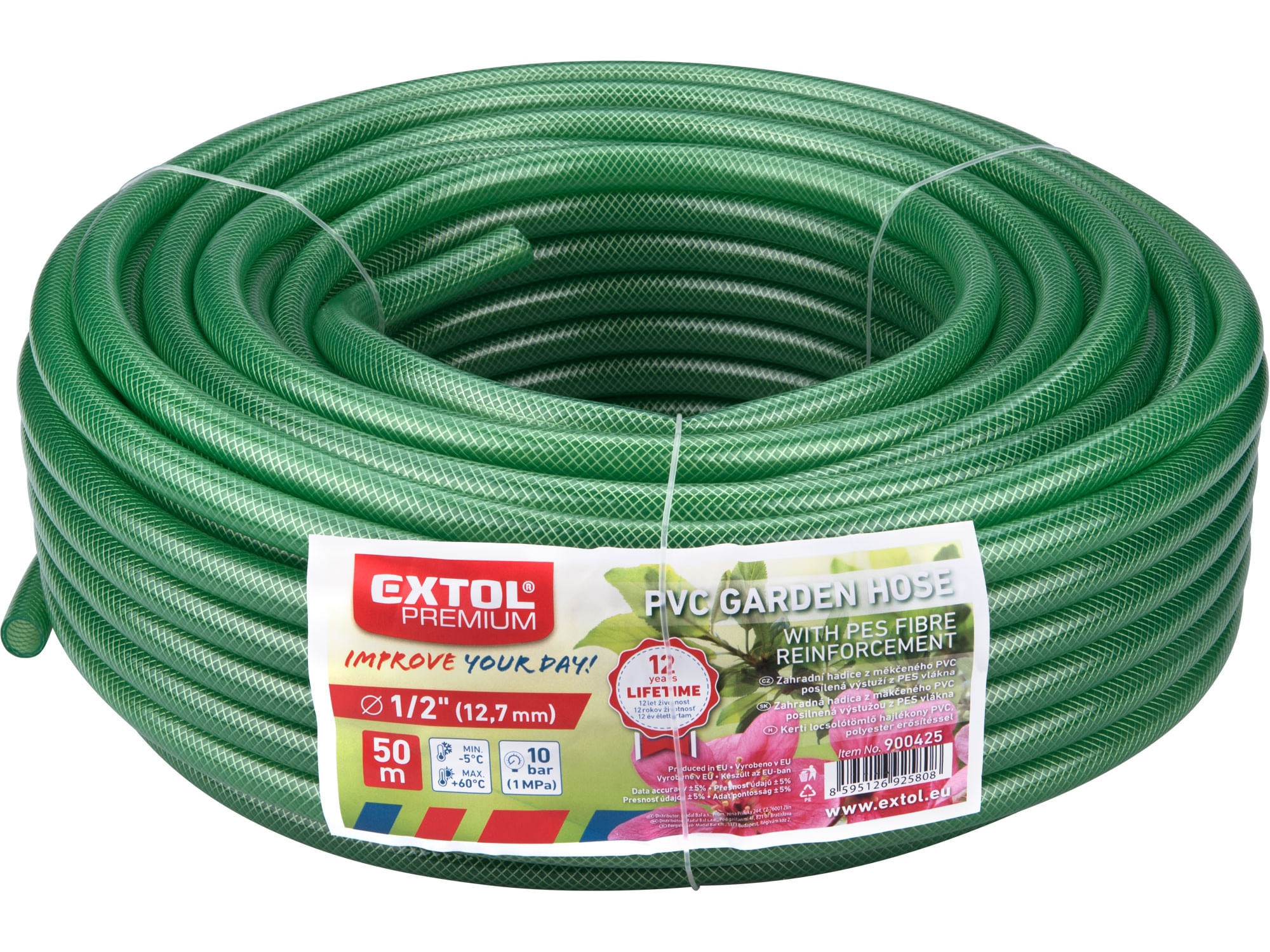 Furtun gradina, 1/2" 50m, EXTOL PREMIUM, 900425 — imaginea 2