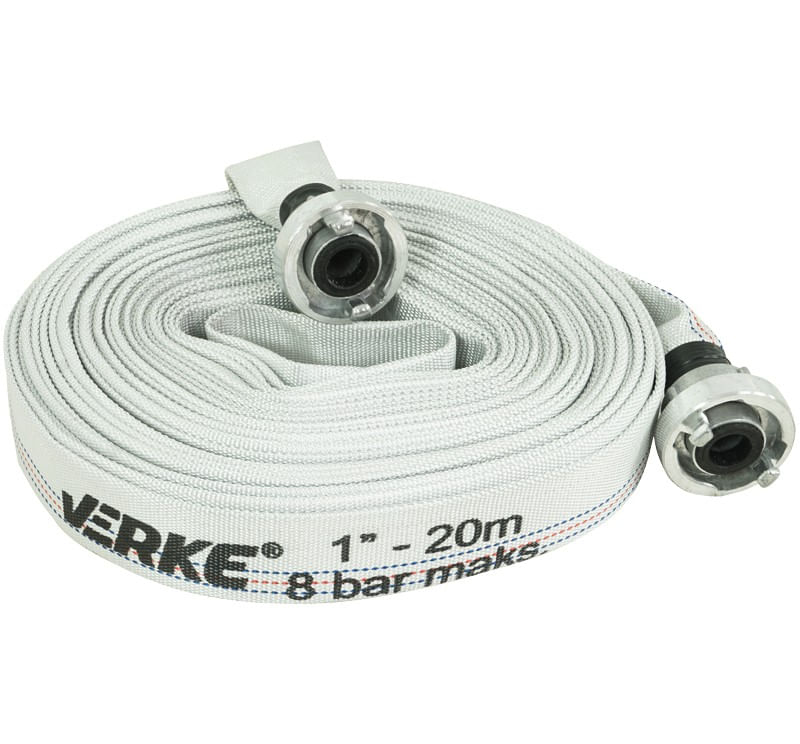 Furtun refulare motopompe, 20m cu conectori, V60121, Verke