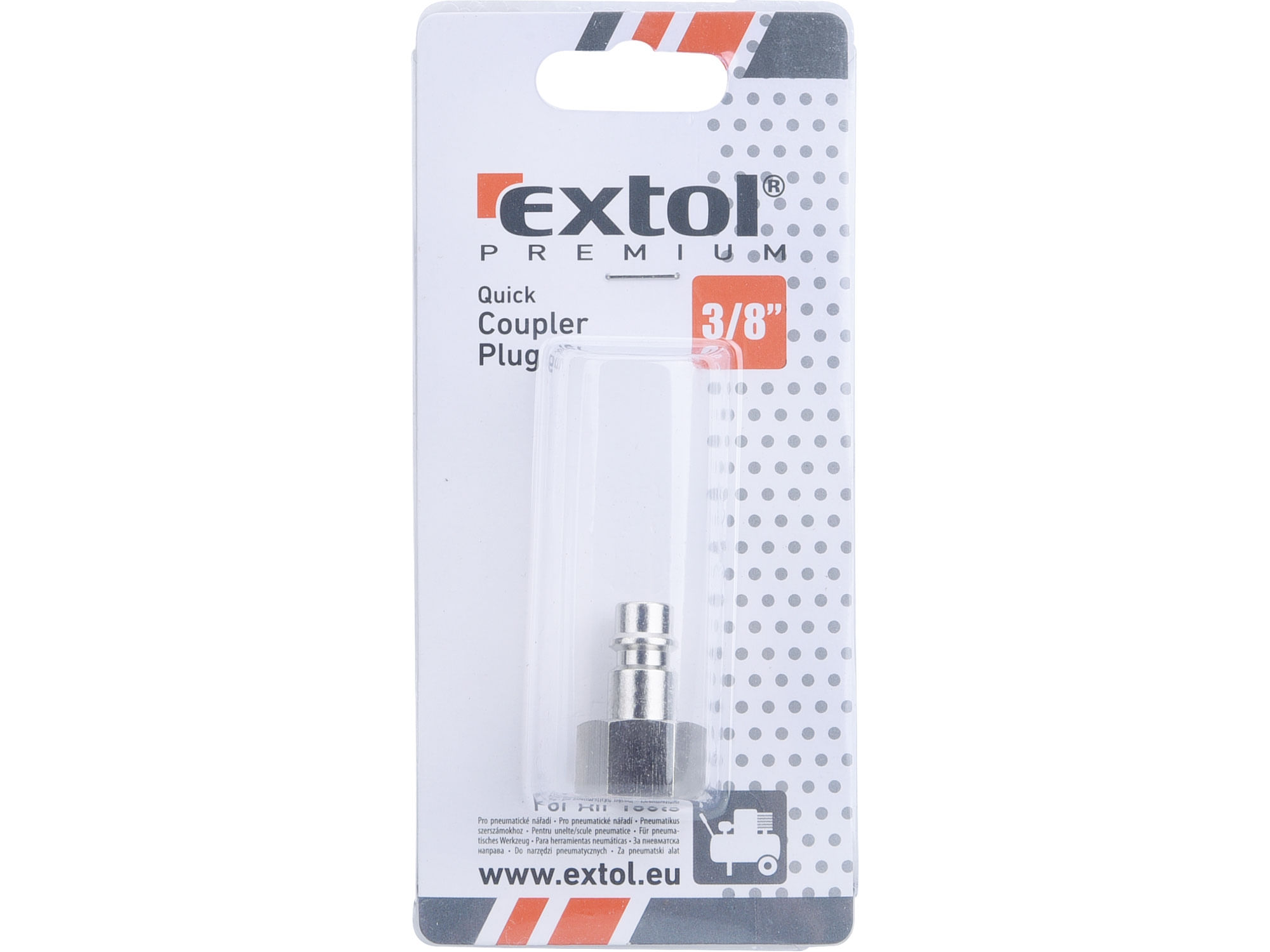 Quick Coupler Plug, EXTOL PREMIUM, 8865125, G-3/8" — imaginea 2