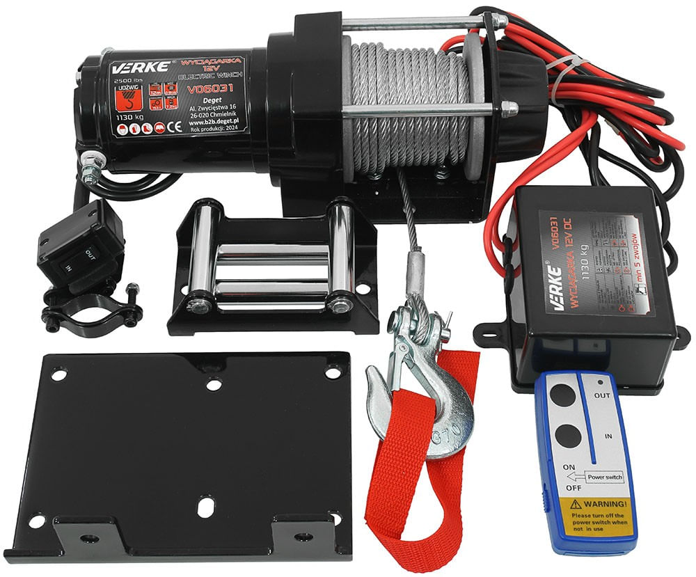 Troliu auto electric, Verke, 12V, 12m, V06031