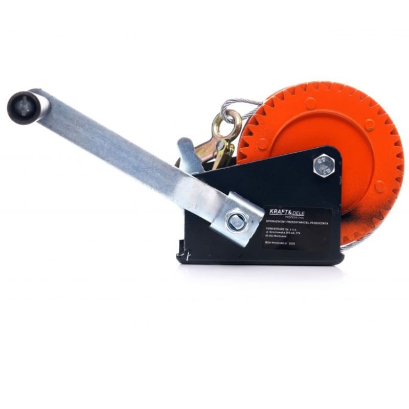 Troliu manual cu manivela, Kraft&Dele, 10 m, 544 kg, KD1311 - imagine 3