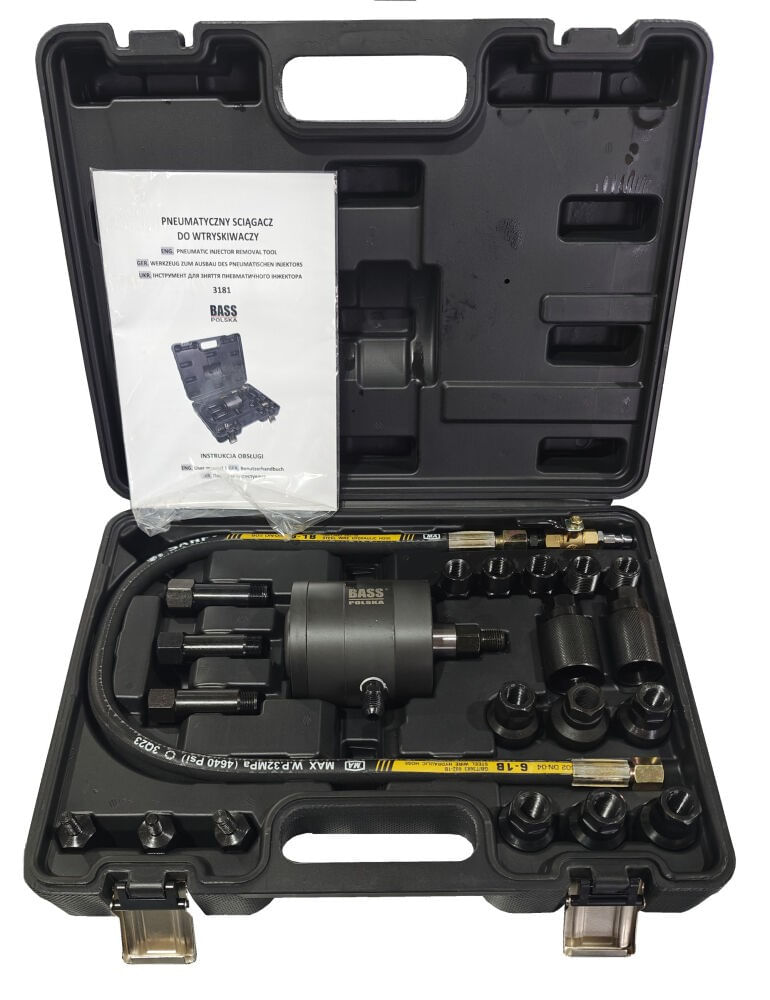 Trusa extractor pneumatic pentru injectoare, Bass Polska, 3181