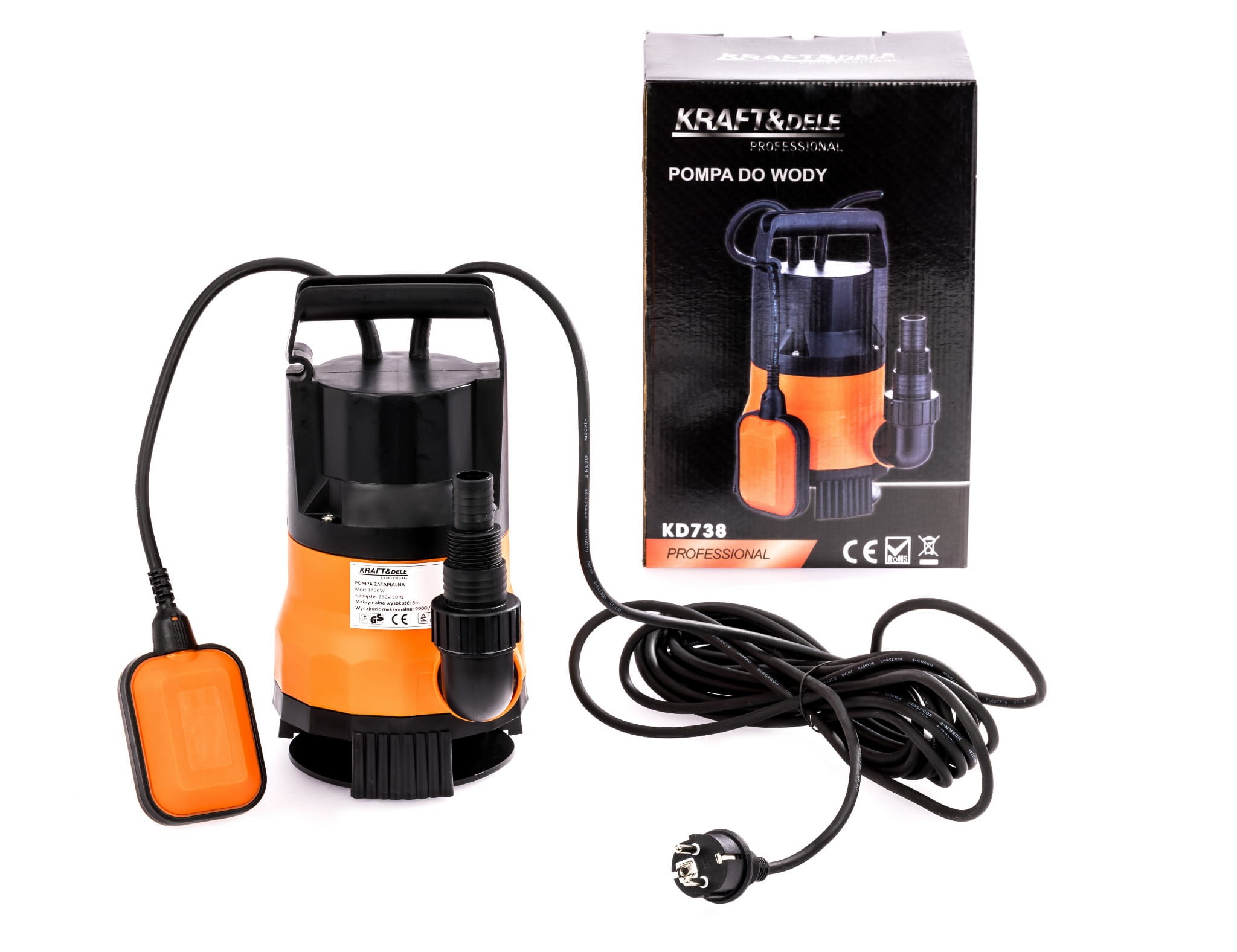 Pompa submersibila apa curata/murdara, KRAFT&DELE, 1450W, 9000L/H, KD738 — imaginea 5