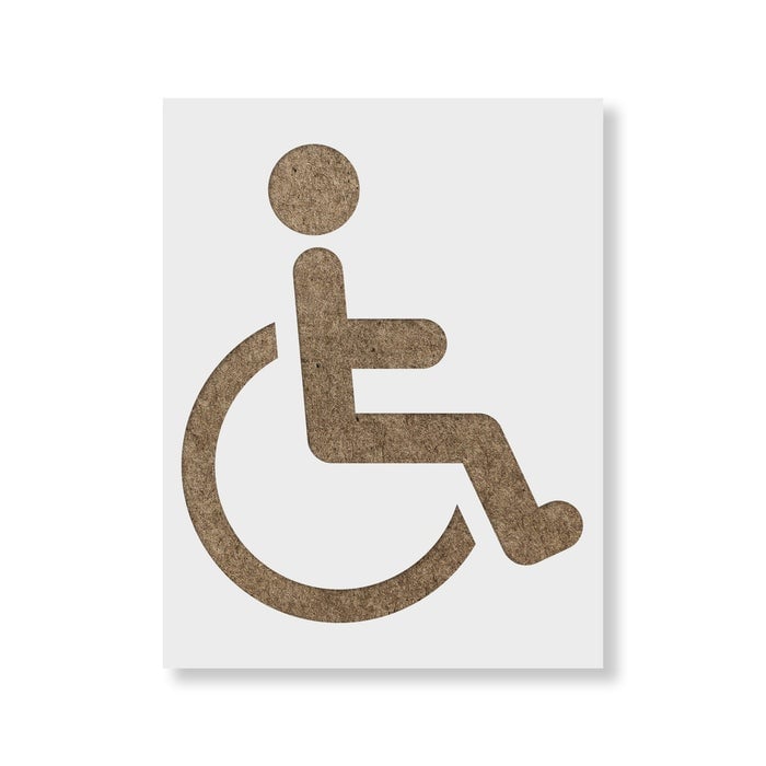 Sablon Perete vopsire, tencuiala 0.7mm Handicap Symbol Refolosibil, model MXSP7236, 700 x 700 mm, 0.70mm