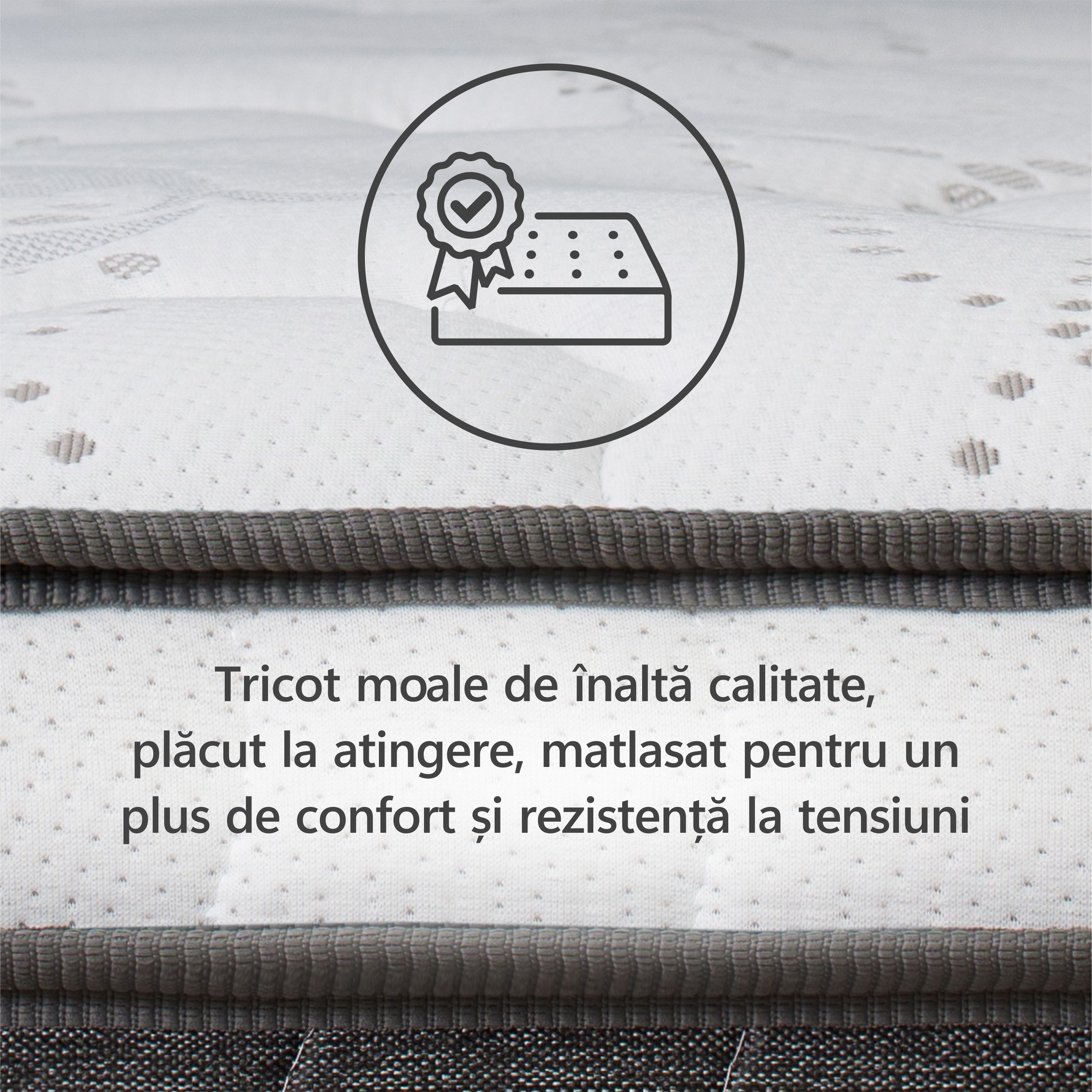 Saltea Ortopedica, Best Sleep, Relaxation Corner Bordeaux 22+5+1,80x190x28cm, spuma Poliuretanica cu memorie — imaginea 4