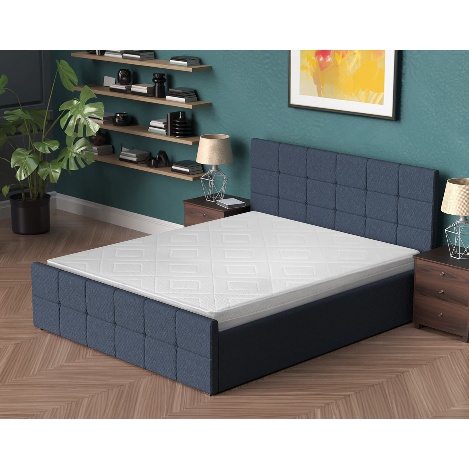 Saltea ortopedica Best Sleep Bellise, 170x190x25cm, spuma poliuretanica cu memorie 4 cm, hipoalergenica, reversibila — imaginea 6