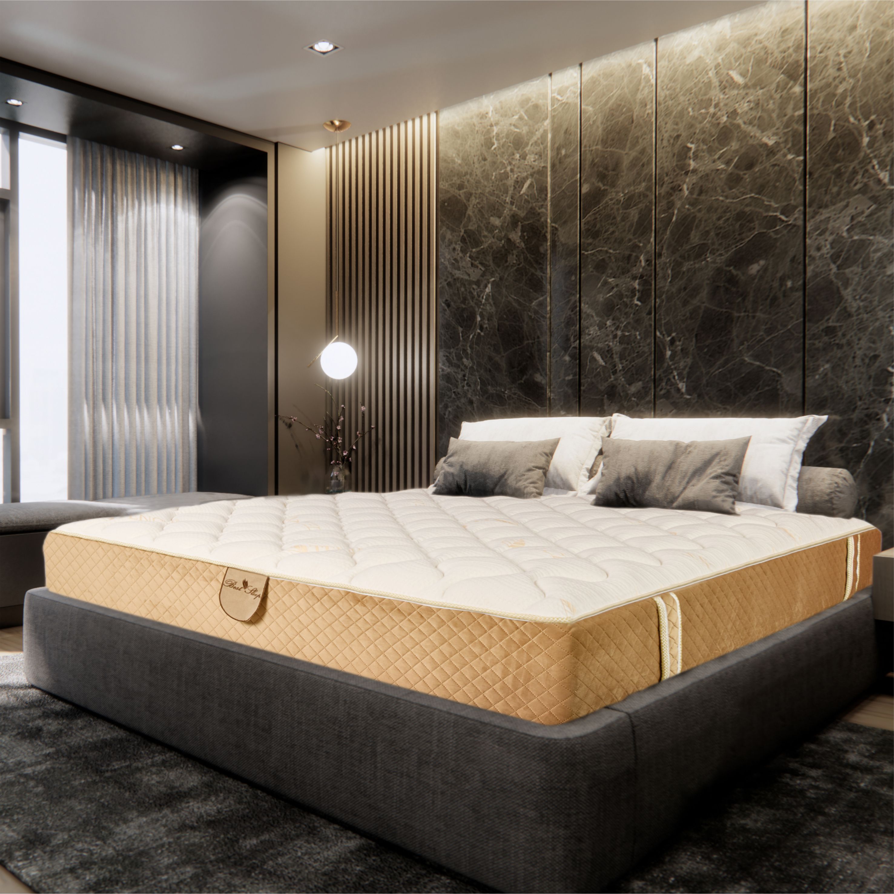 Saltea Ortopedica,Best Sleep,Tencel Elite,70x200x30 cm,Arcuri pocket, Husa matlasata cu spuma memory,fermitate medie — imaginea 3