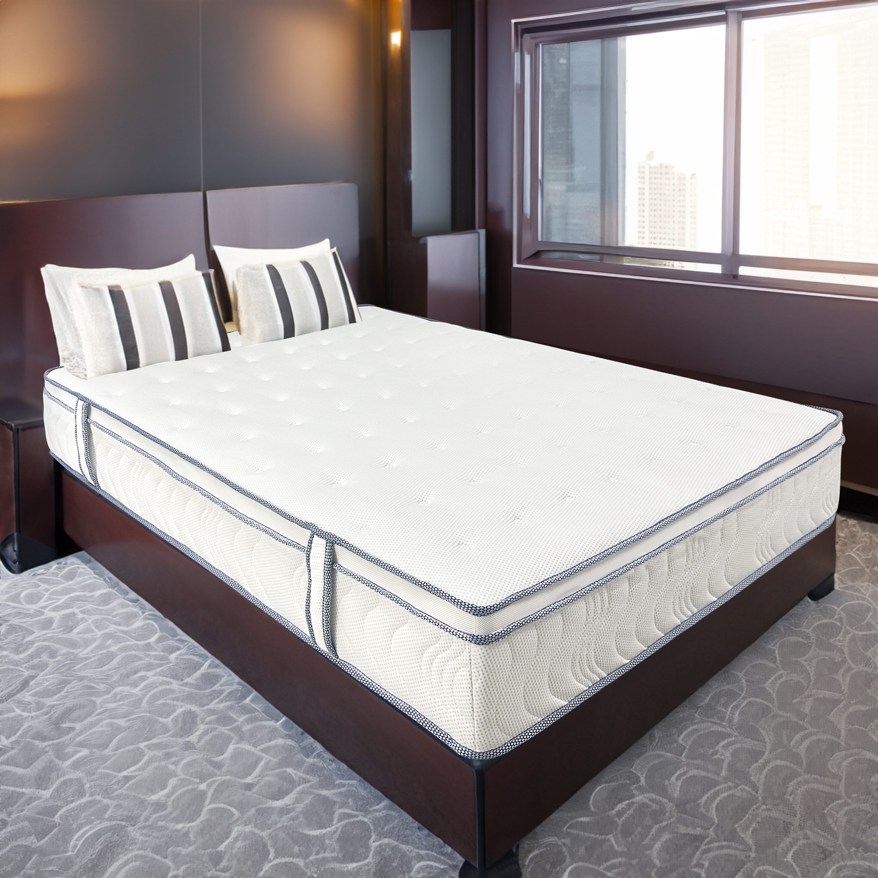 Saltea superortopedica Best Sleep, Ressort, 180x190x30, arcuri impachetate, spuma memory, fermitate medie — imaginea 3