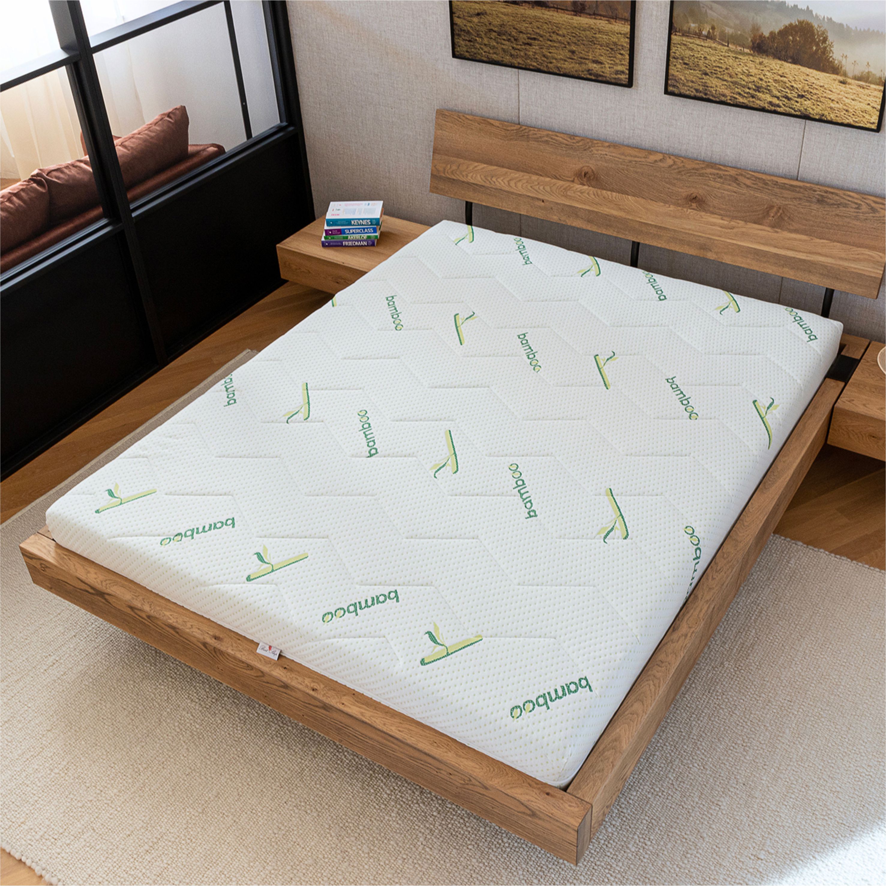 Saltea Ortopedica, BestSleep, Waves 21+4 Memory Bambus, 160x90x25 cm, spuma poliuretanica cu memorie, hipoalegenic, — imaginea 4