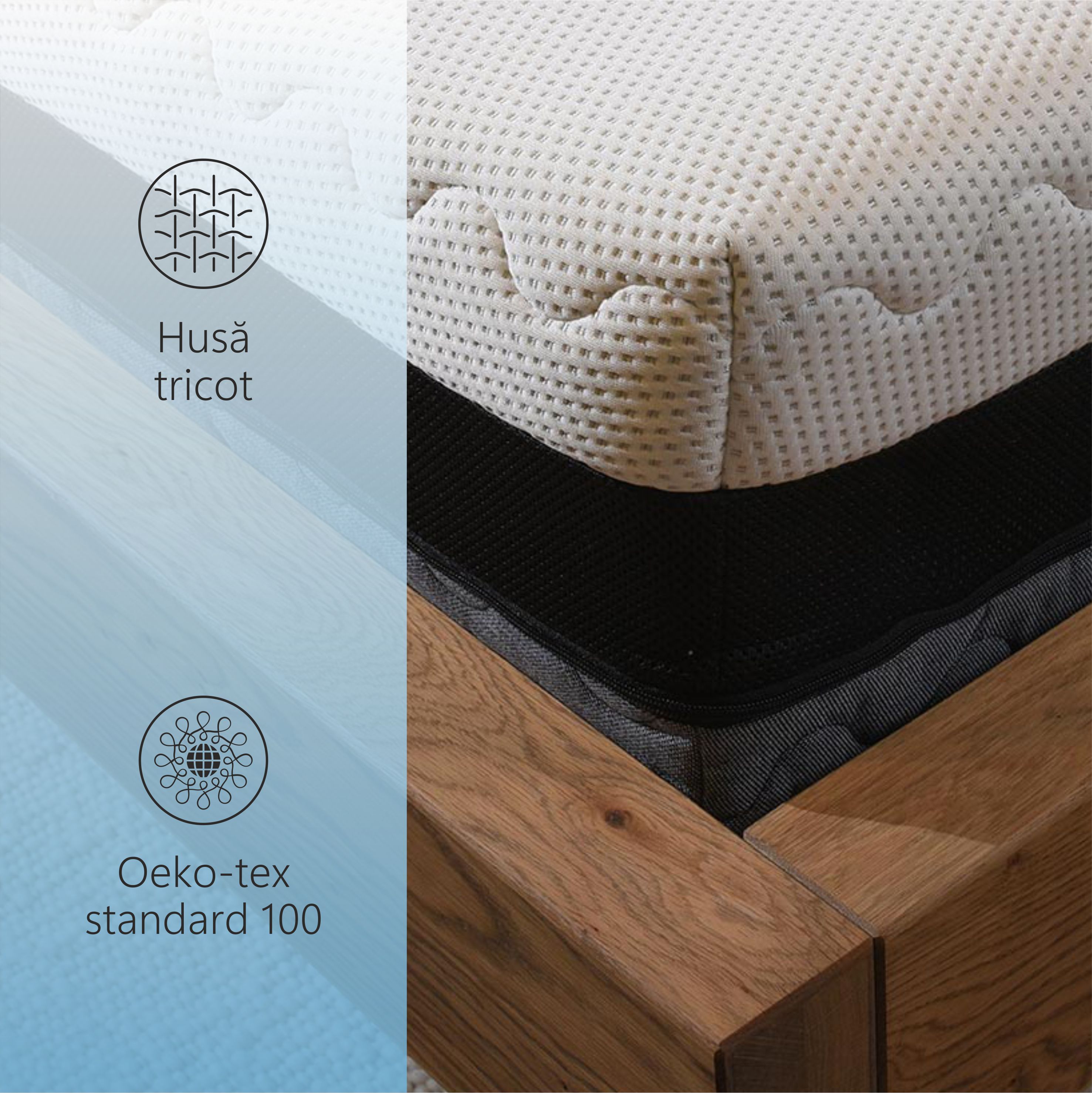 Saltea ortopedica BEST SLEEP Star, 140x200x26 cm, cu arcuri individuale, hipoalergenic, antibacterian, fermitate medie — imaginea 6