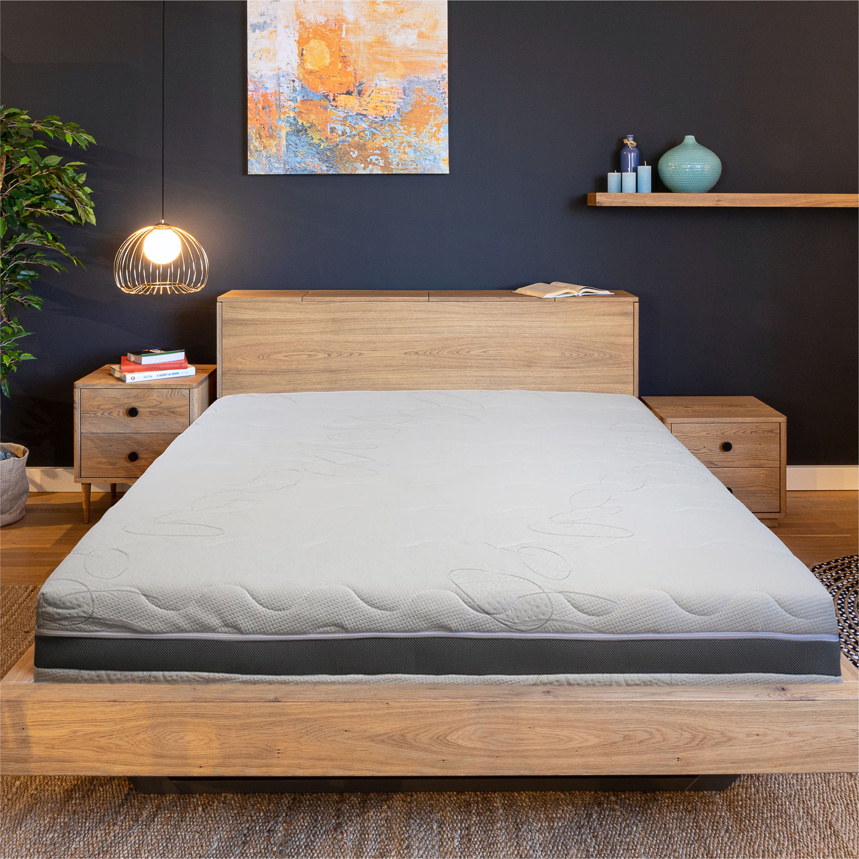 Saltea ortopedica BEST SLEEP Aura Heroes, 80x190x20cm, spuma poliuretanica cu memorie, fermitate medie — imaginea 5