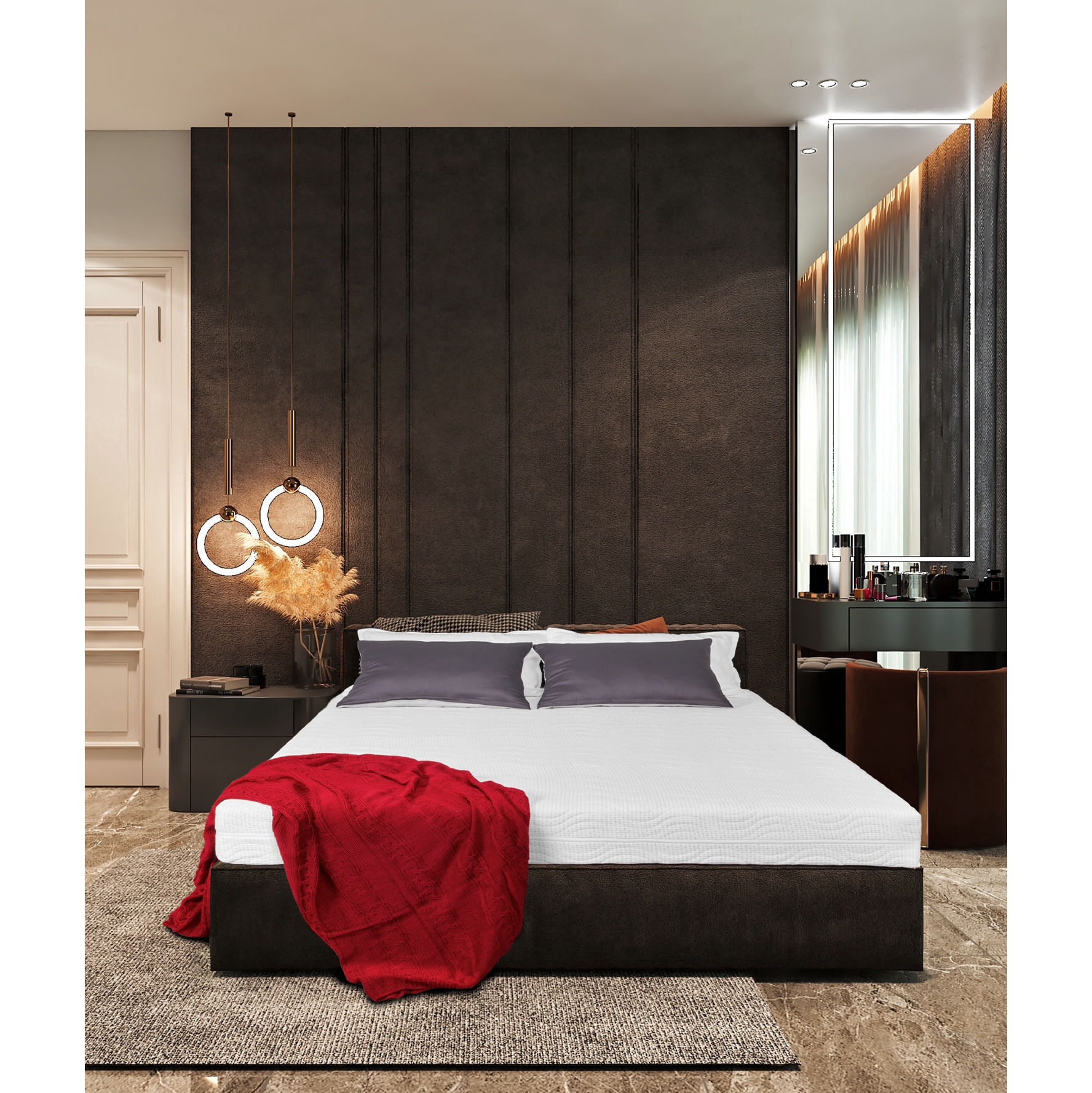 Saltea Ortopedica, Best Sleep, Silver Sleep Argentum 16+4+1,160x200x21 cm, spuma cu memorie, fir cu ioni de argint — imaginea 2