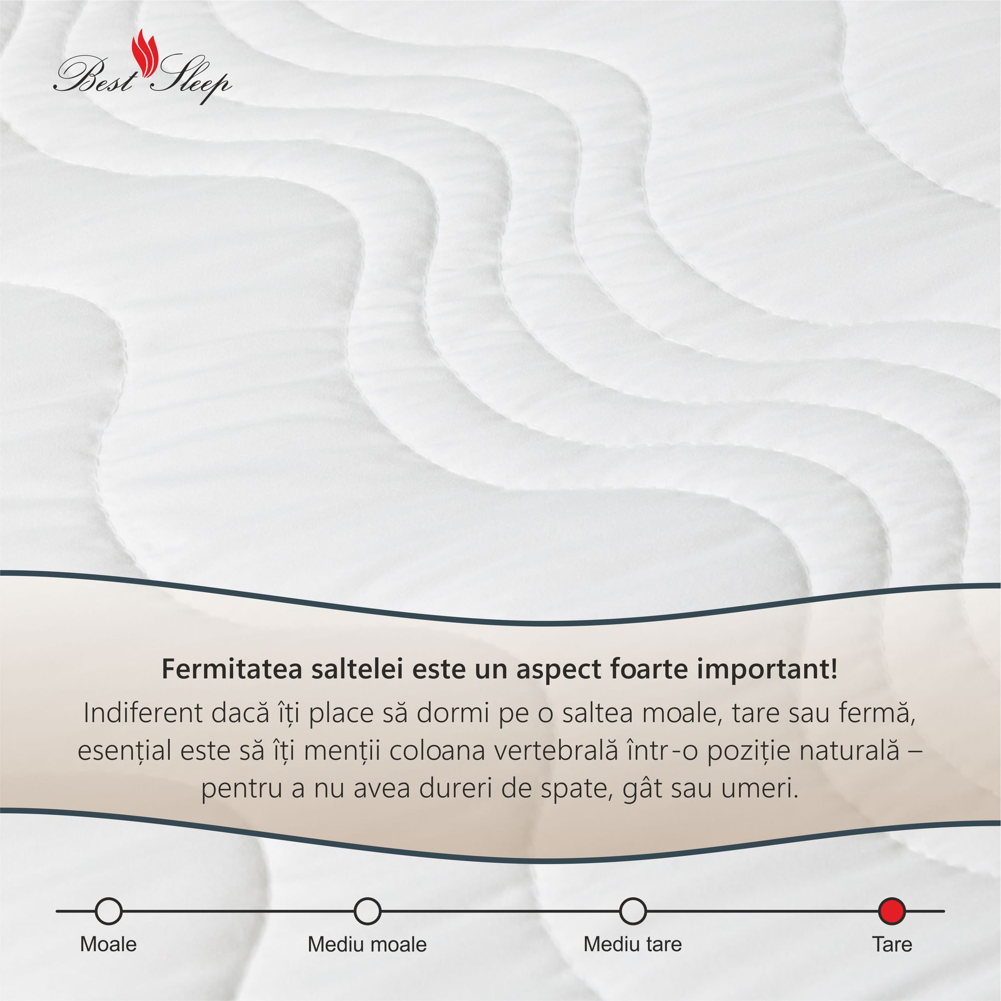 Saltea ortopedica BEST SLEEP Diamond Red DoubleSide, 200x190x12, spuma poliuretanica, hipoalergenica, reversibila, ferma — imaginea 5