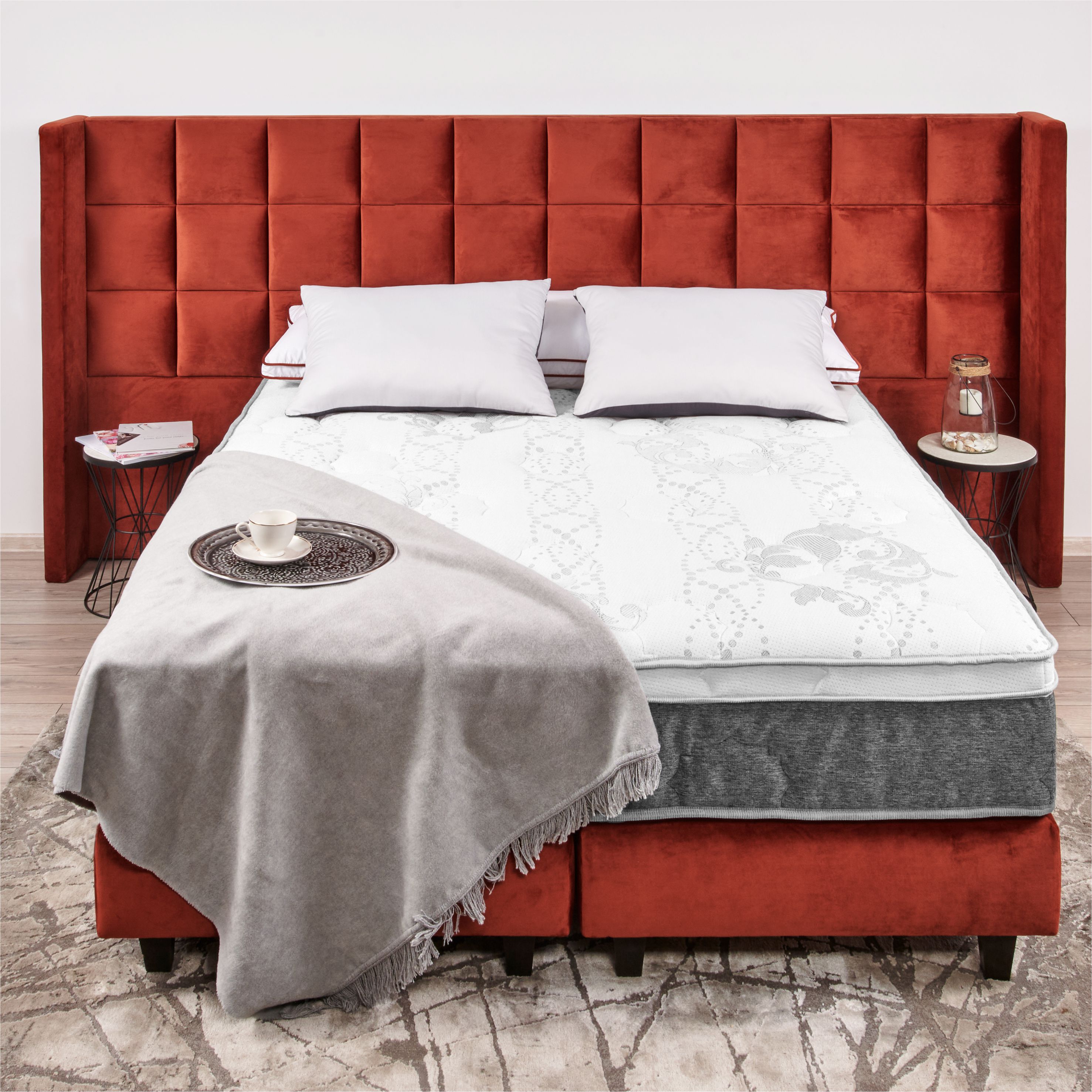 Saltea Ortopedica,Best Sleep,Relaxation Corner Bordeaux 13+3+1,180x200x17 cm,spuma Poliuretanica cu memorie — imaginea 4