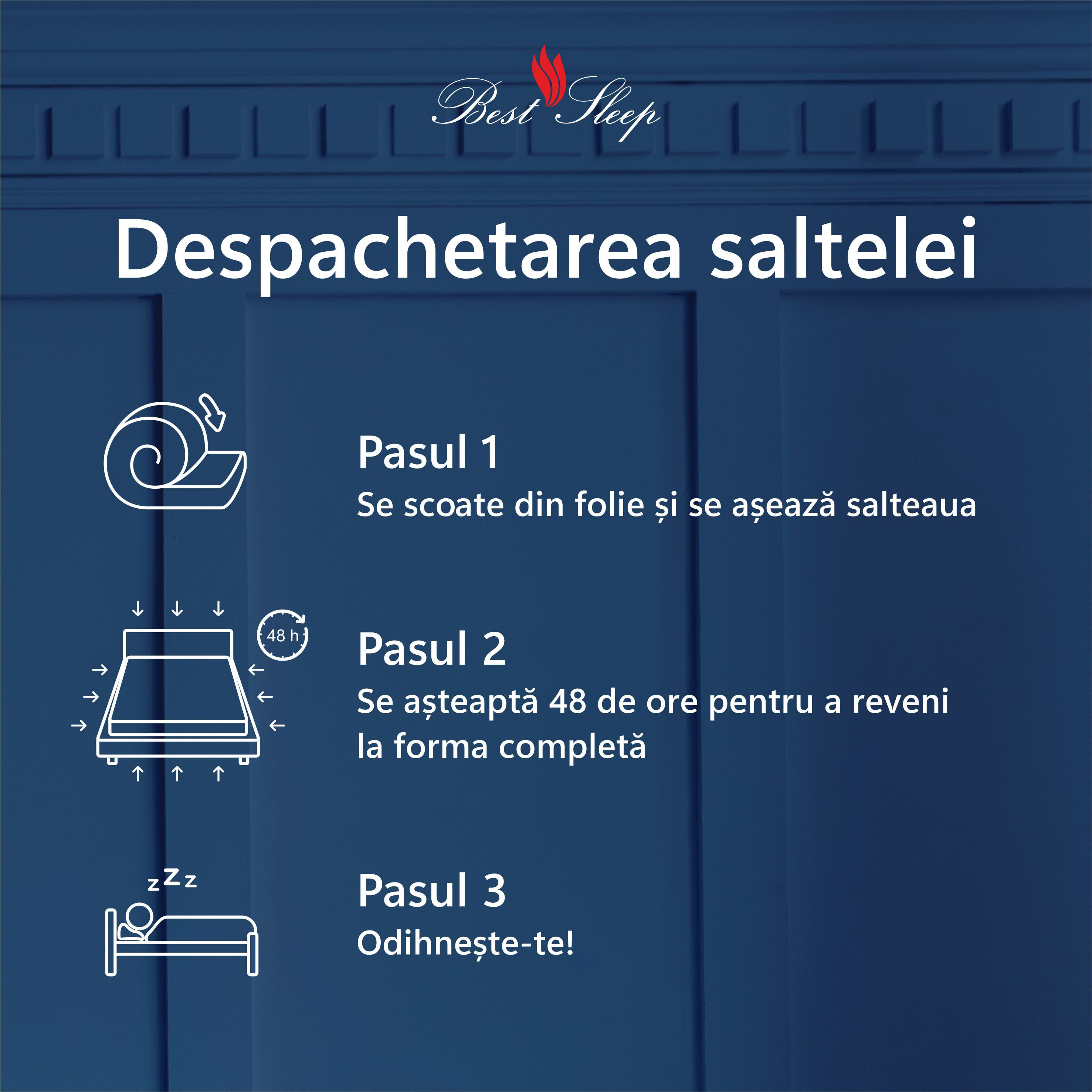 Saltea Ortopedica, Best Sleep, Dream Aloe Vera, 110x200x20cm, spuma poliuretanica cu memorie, hipoalergenic, — imaginea 6