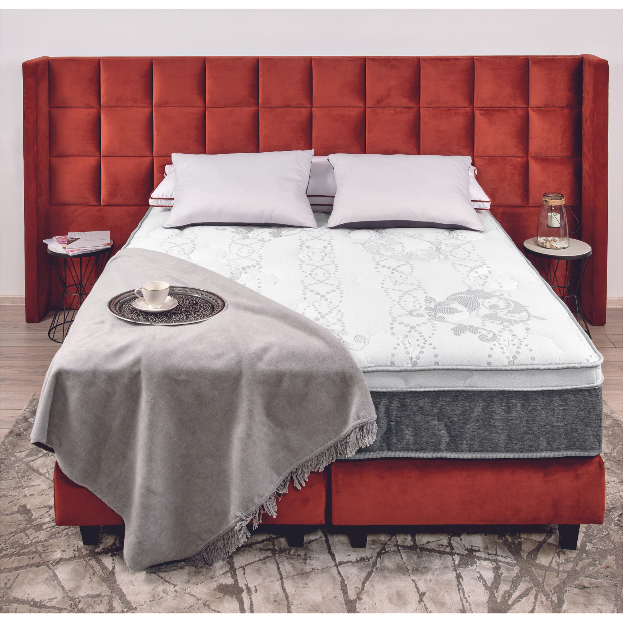 Saltea ortopedica, Best Sleep, Total Care, 80x200x30 cm, Spuma Poliuretanica, Spuma Memory Matlasata in Husa — imaginea 5