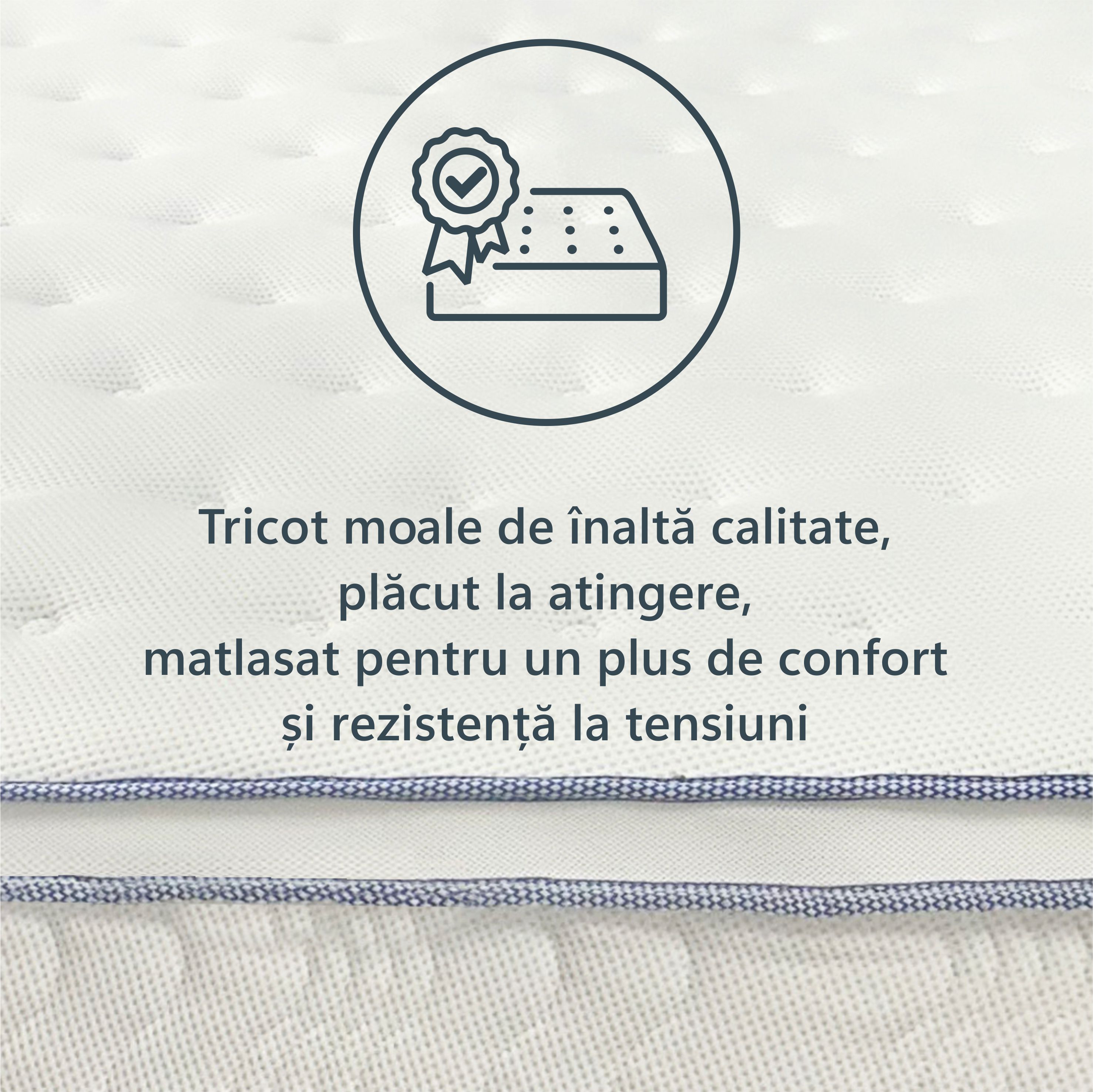 Saltea superortopedica Best Sleep, Ressort, 190x200x30, arcuri impachetate, spuma memory, fermitate medie — imaginea 6