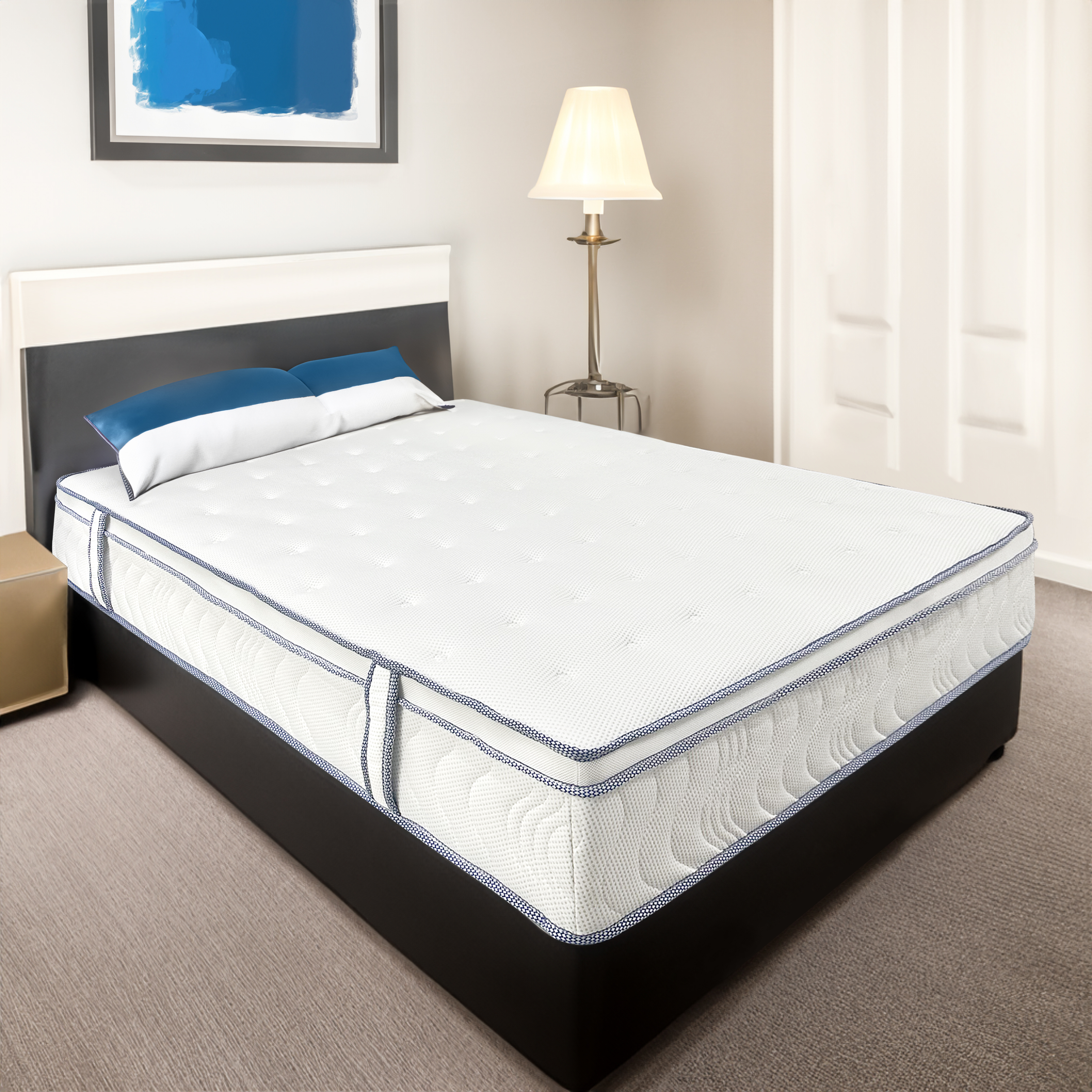 Saltea superortopedica Best Sleep, Ressort, 160x190x35, arcuri impachetate, spuma memory, fermitate medie — imaginea 6