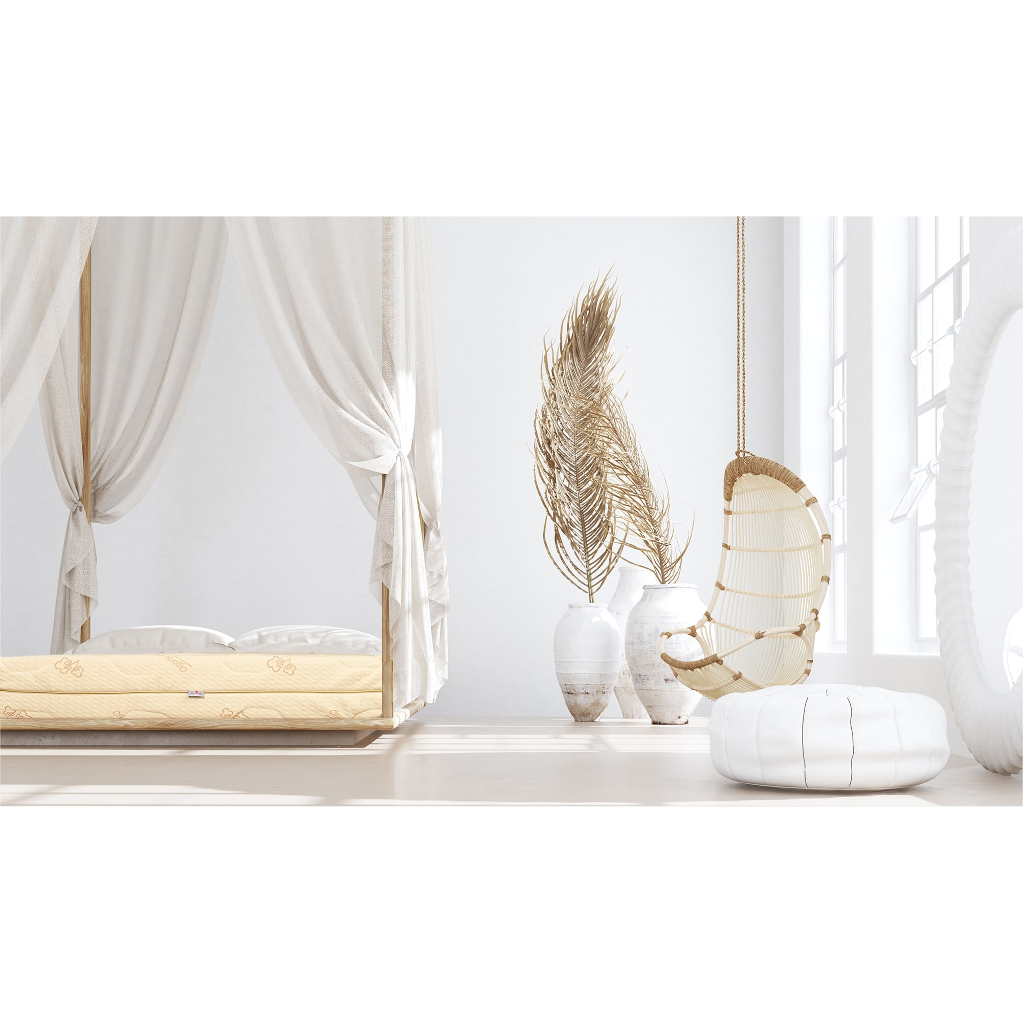 Saltea Ortopedica,Best Sleep,Comfort Hybrid,70x190x25 cm,latex,Husa bumbac,Hipoalergenica,fermitate medie — imaginea 2