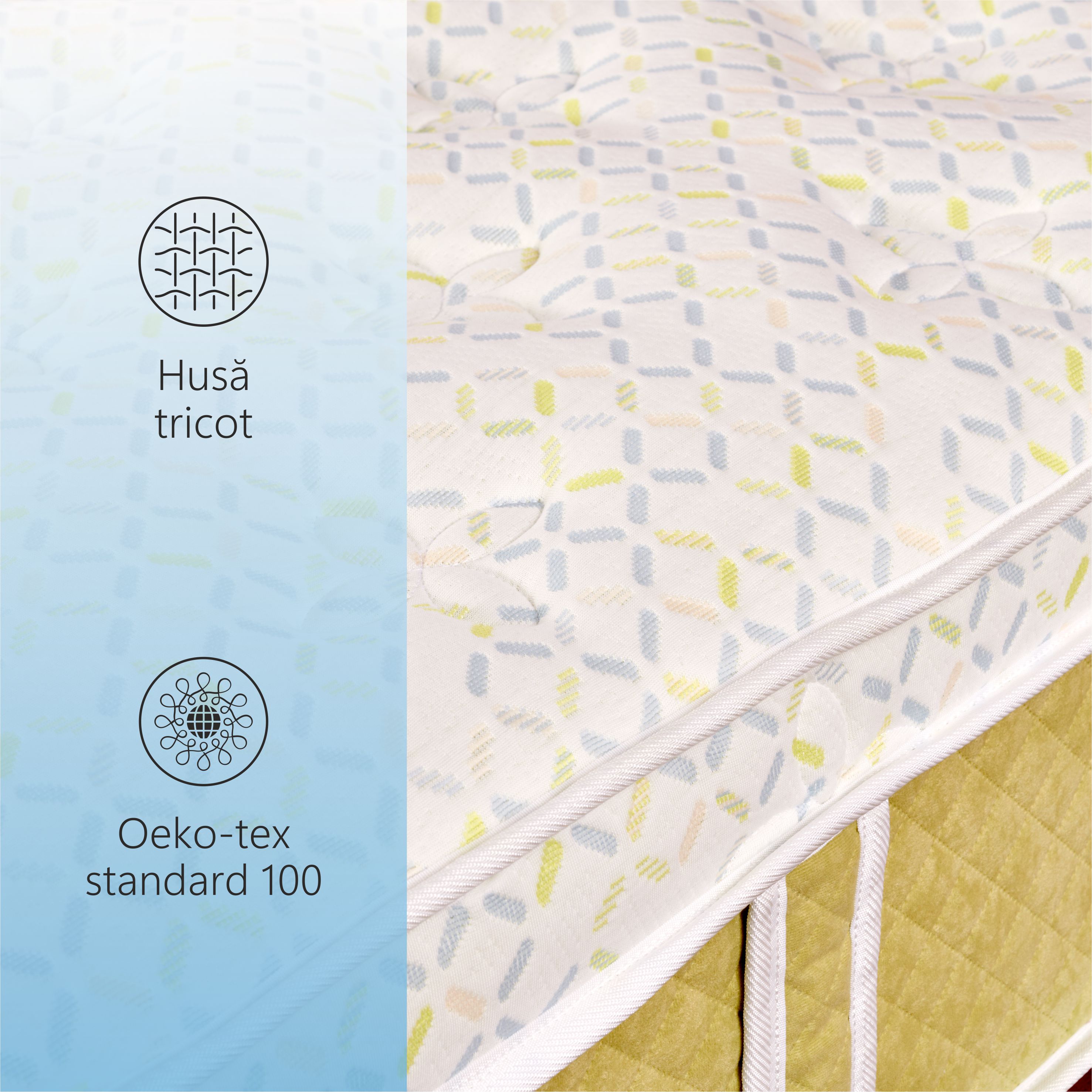 Saltea Ortopedica, Best Sleep,Luxury Sleep Margan 21+6+1cm,80x200x28cm,spuma Poliuretanica cu memorie — imaginea 6