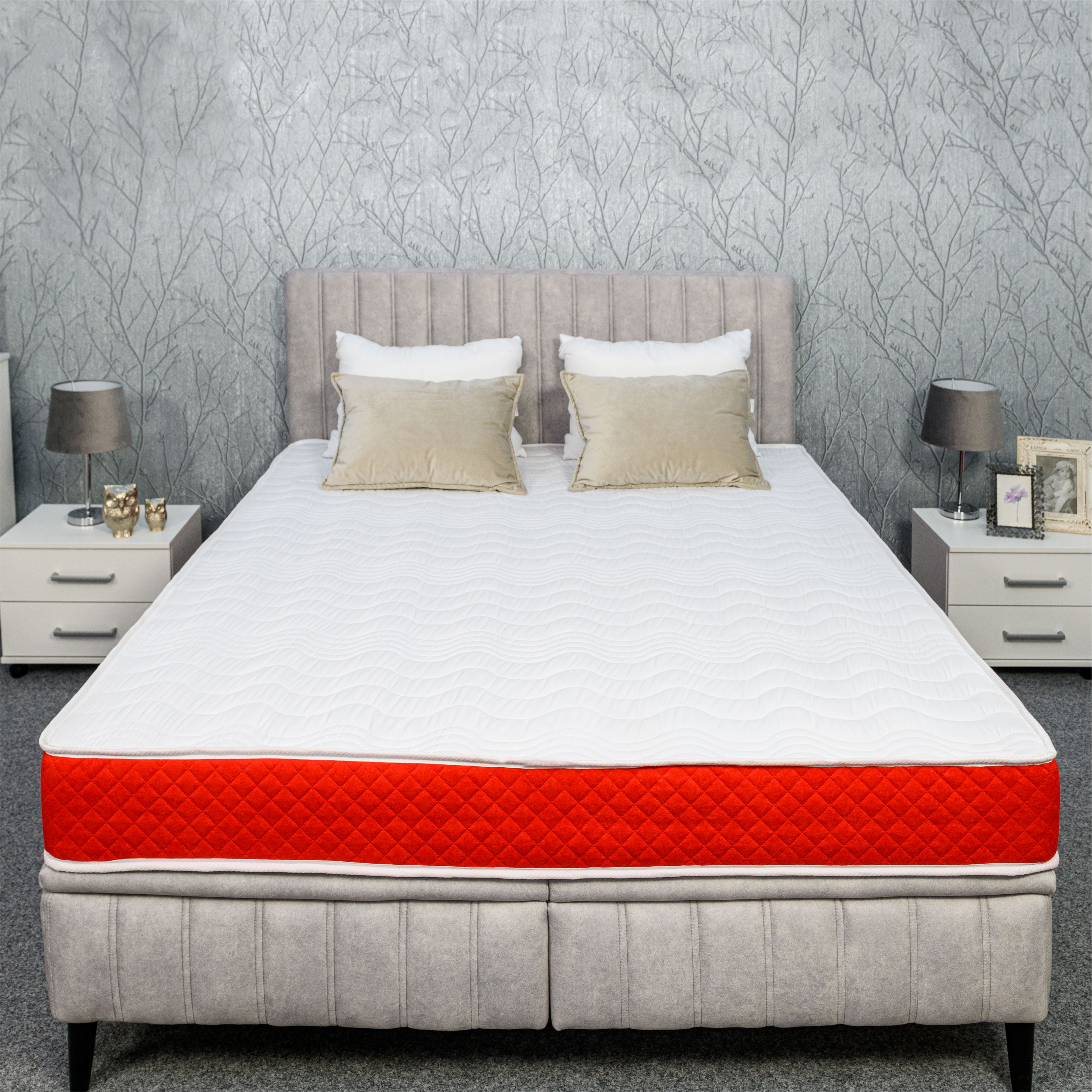 Saltea ortopedica BEST SLEEP Diamond Red DoubleSide, 175x200x18cm, spuma poliuretanica, hipoalergenica, antibacteriana — imaginea 4