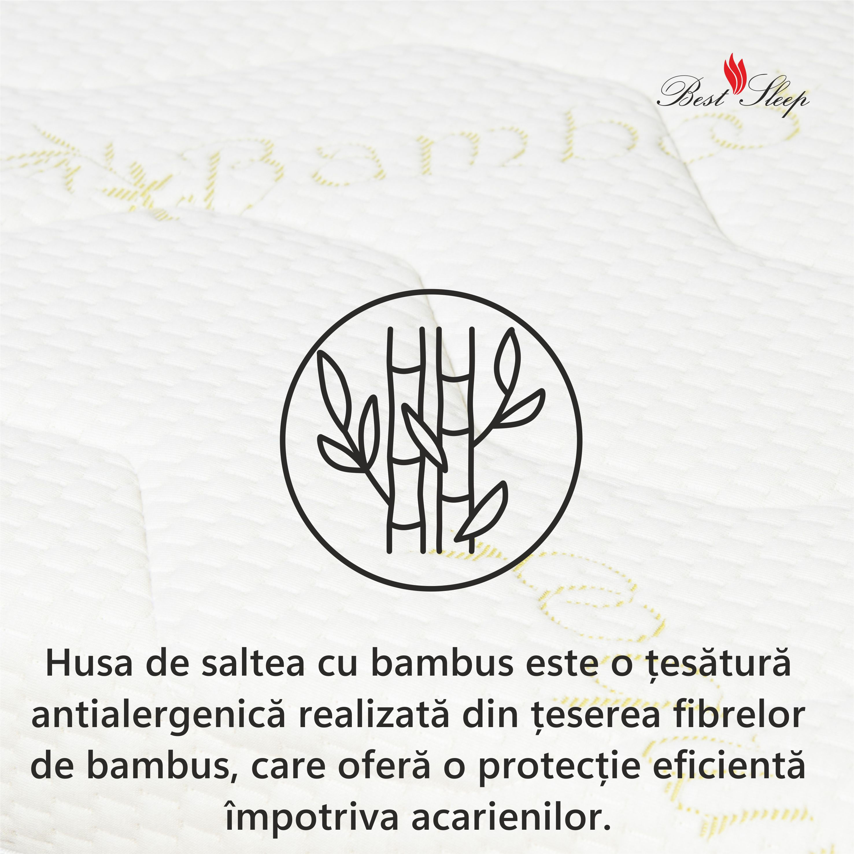 Saltea Ortopedica, Best Sleep, Best Bambus, 140x200x25 cm, 20+4+1, latex cool gel, hipoalergenica — imaginea 6