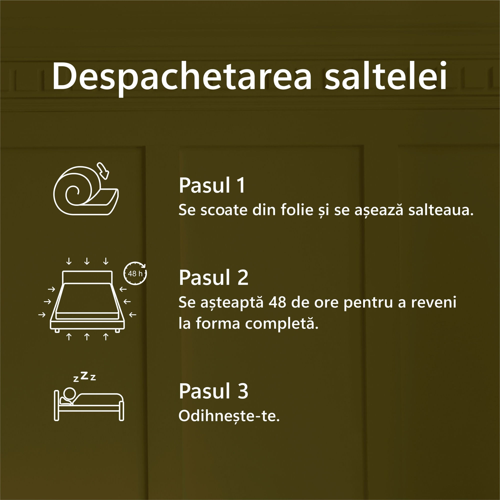 Saltea ortopedica, Best Sleep Color Line Gray, 140x190x25cm, spuma poliuretanica, hipoalegenic, reversibila, ferma — imaginea 5
