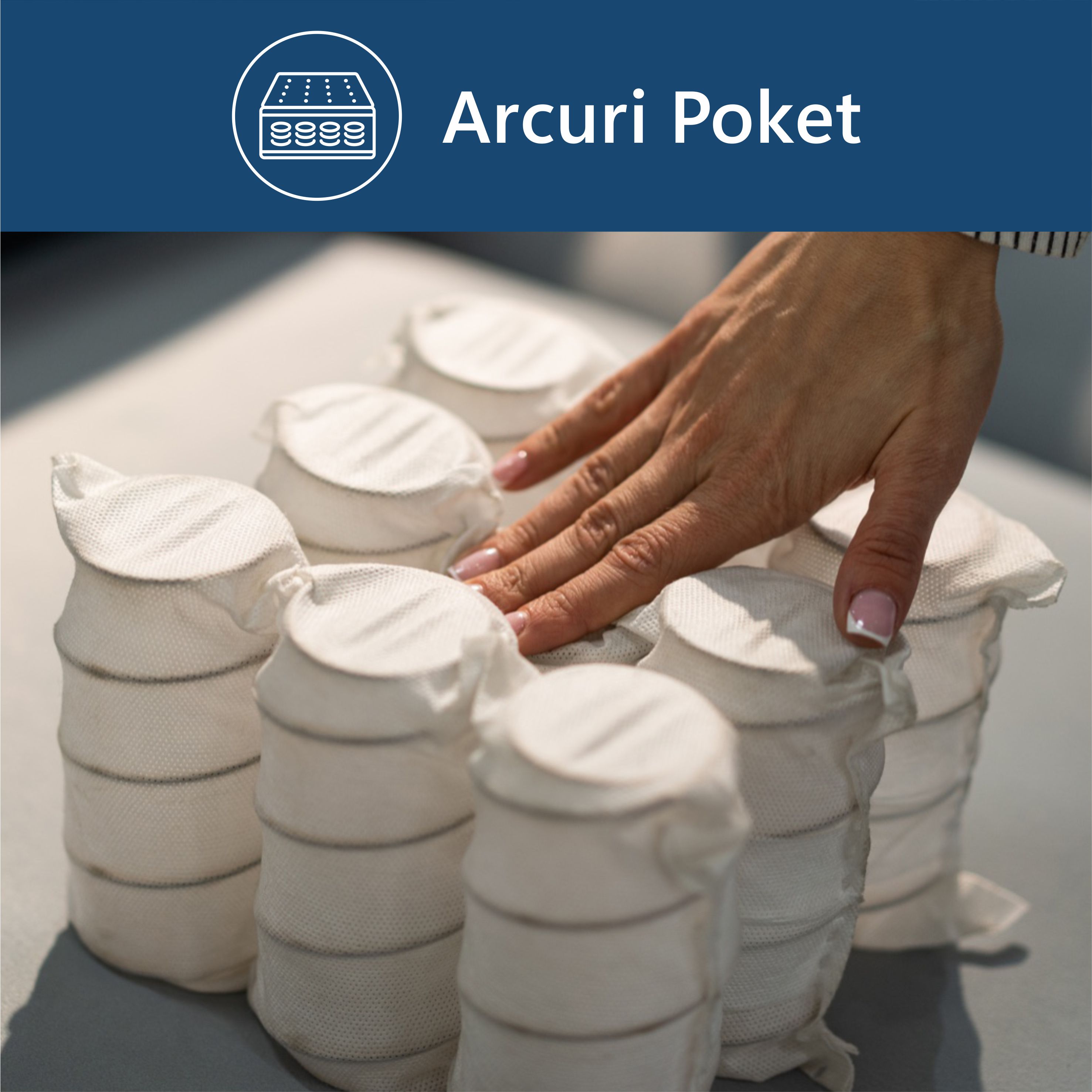 Saltea superortopedica Best Sleep, Ressort, 130x190x35, arcuri impachetate, spuma memory, fermitate medie — imaginea 2