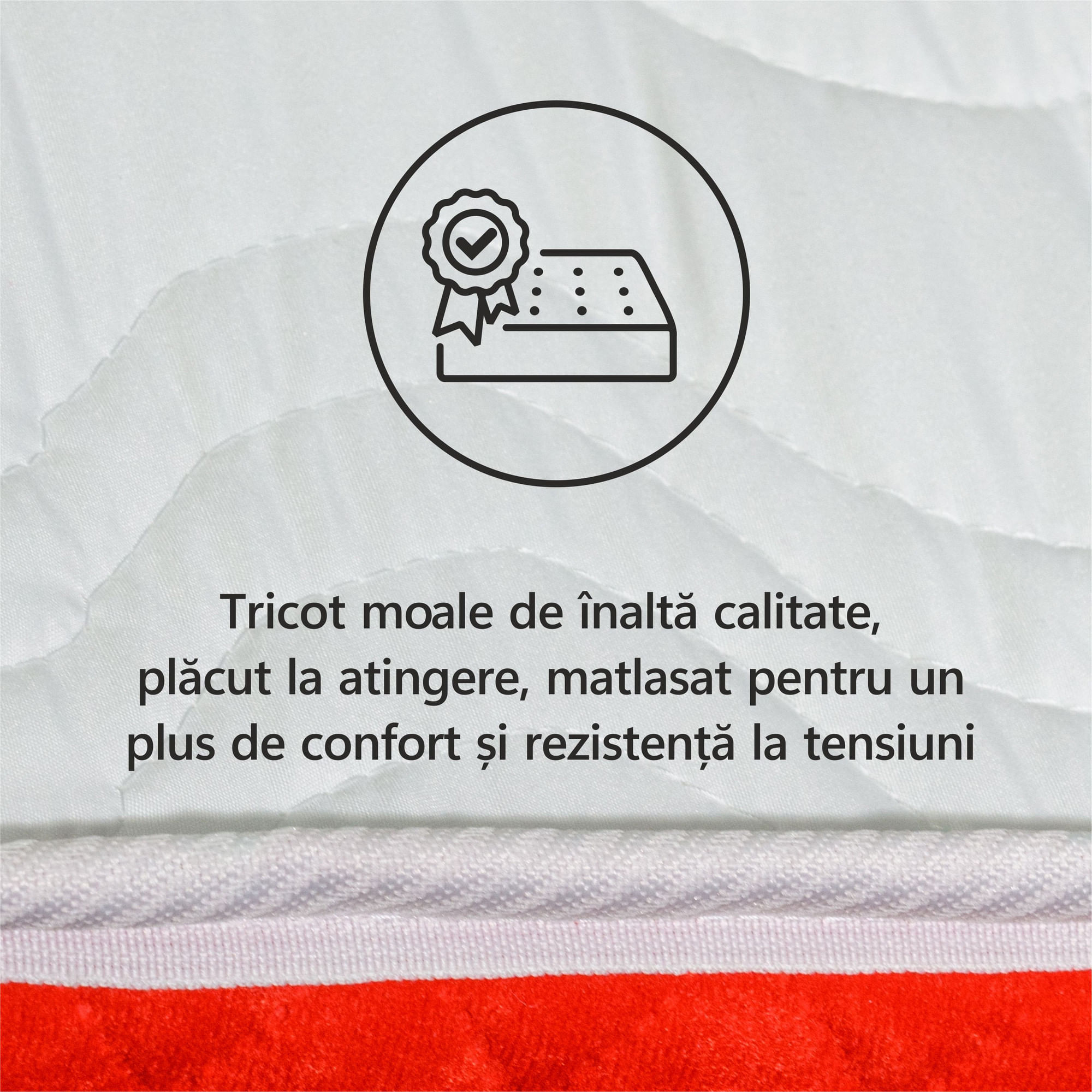 Saltea ortopedica BEST SLEEP Diamond Red DoubleSide, 180x200x11, spuma poliuretanica, hipoalergenica, reversibila, ferma — imaginea 6