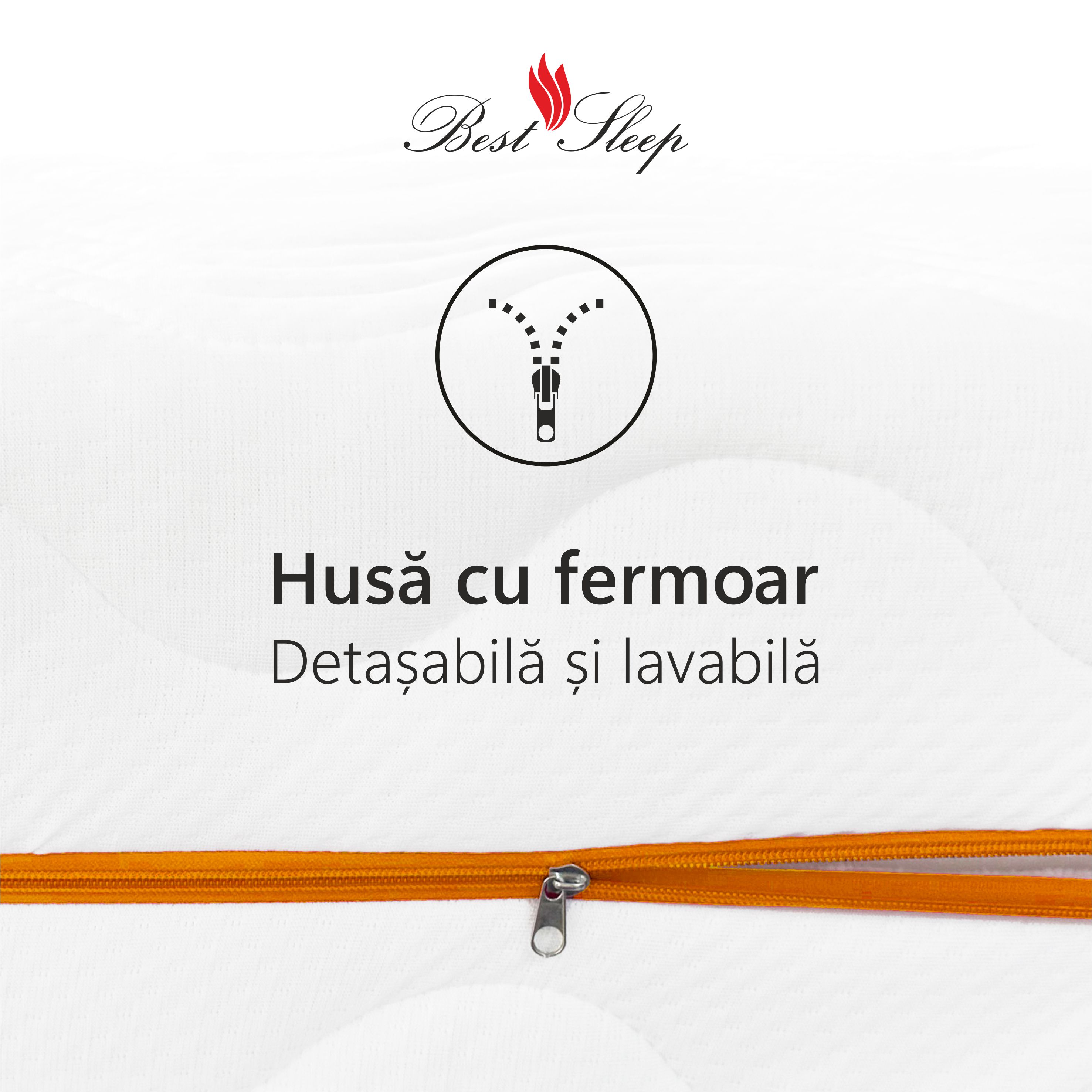 Saltea Ortopedica, Best Sleep, Supreme 18+5+2 High Resilience 80x190x25 cm, DoubleSide, hipoalegenic — imaginea 3