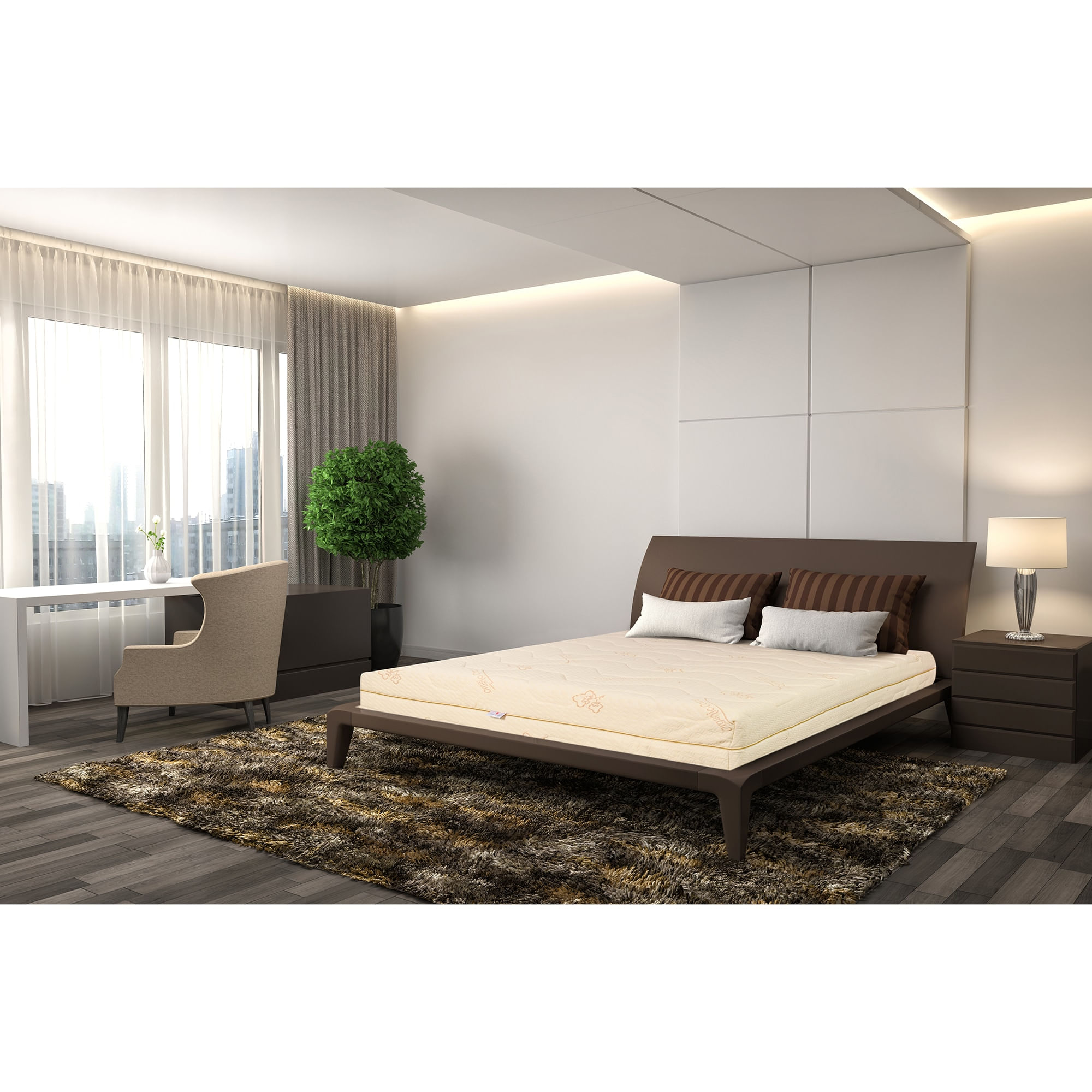 Saltea Ortopedica,Best Sleep,Comfort Hybrid,100x200x25 cm,latex,Husa bumbac,Hipoalergenica,fermitate medie — imaginea 6
