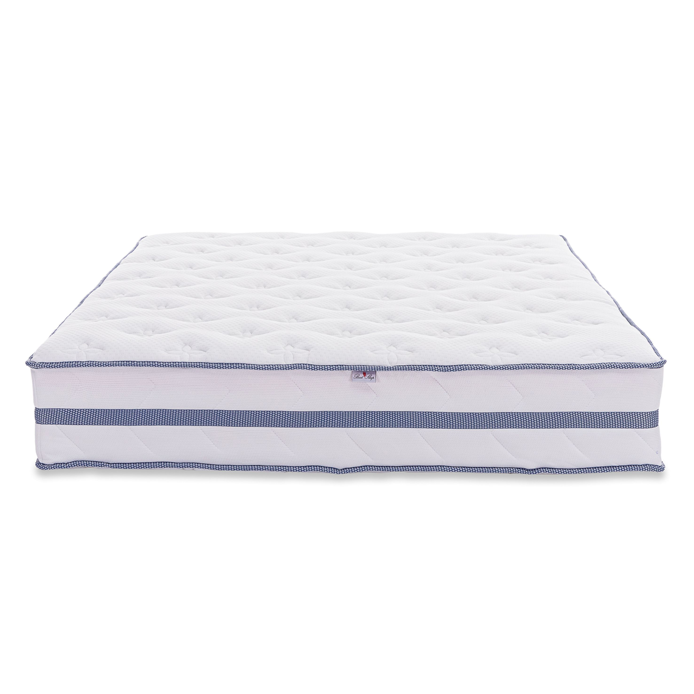 Saltea Ortopedica, Best Sleep, Infinity Blue 120X200x35 cm, spuma poliuretanica si arcuri ambalate individual — imaginea 2