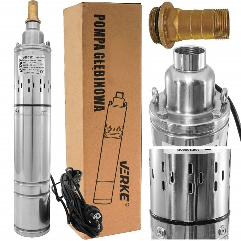 Pompa submersibila, Verke V60052, 0,75kW, 1800l/h, 100m — imaginea 5