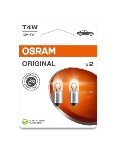 Set 2 Becuri T4W, 12V, 21W, Osram