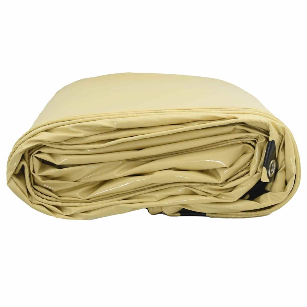 Panza 650g / m² Bej 5 x 6 m Panza cu acoperire PVC — imaginea 4