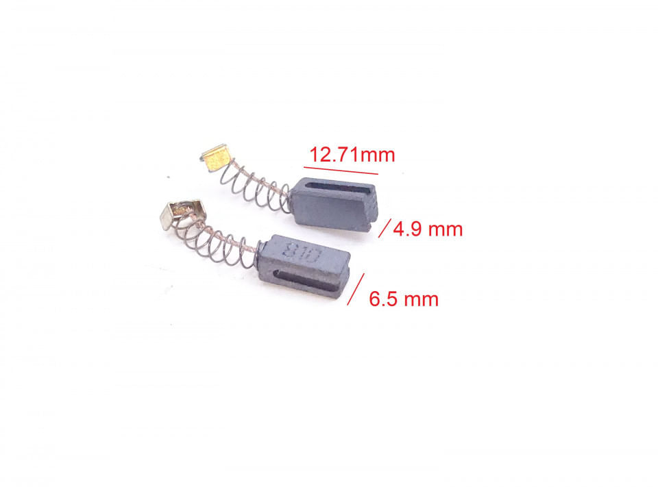 Perii carbon 12.7x6.5x4.9mm motor electric 220V pentru slefuitor NR.1947 — imaginea 4