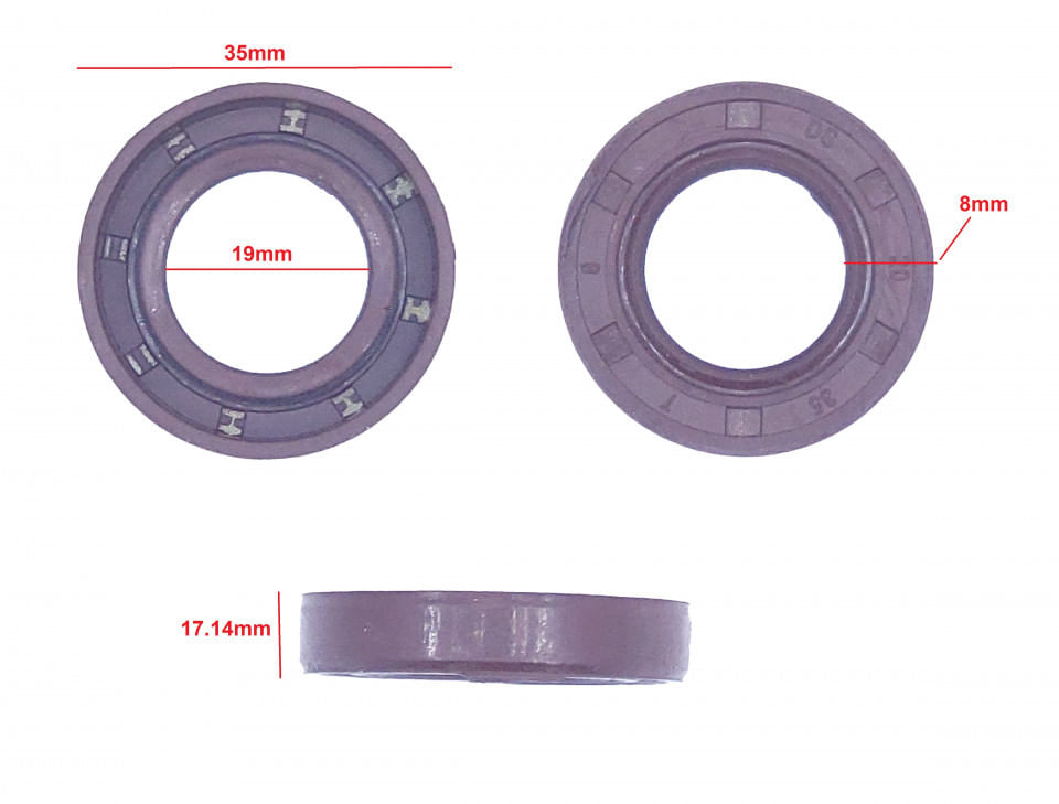 Garnitura tip semering 35x19mm pentru grup reductor motoforeza NR.2263 — imaginea 4