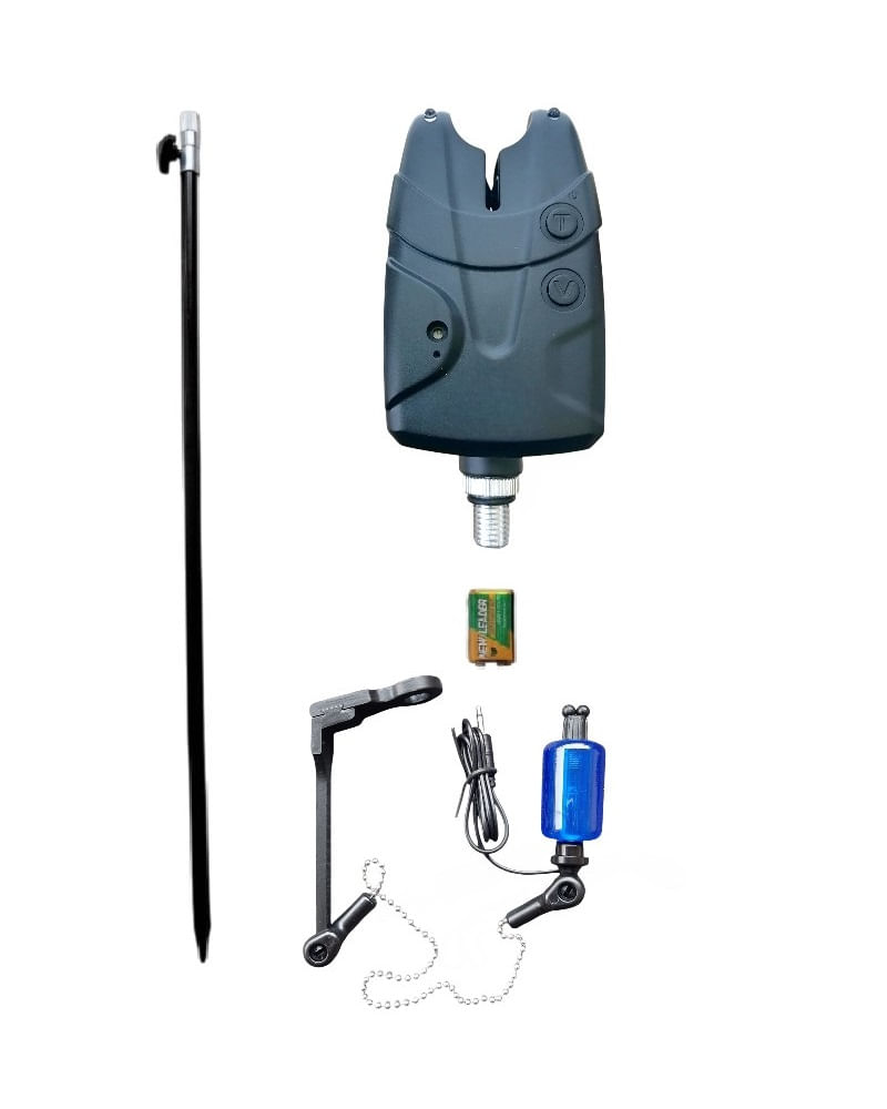 Set lanseta telescopica 3 m carbon, mulineta NBR 3000 Cool Angel, juvelnic, senzor cu swinger, fir 150 m, montura crap - imagine 3