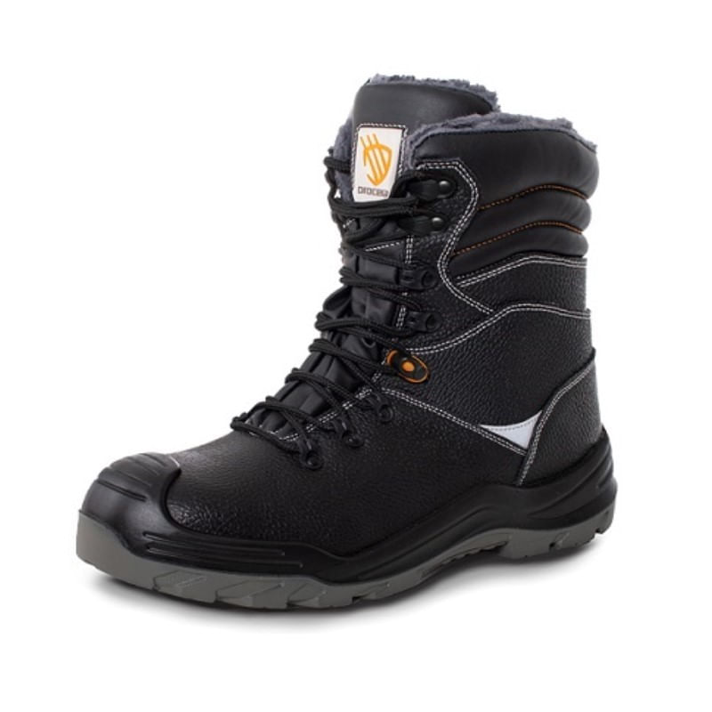 Bocanci de protectie S3, Procera NARVIK, inalti, imblaniti Negru