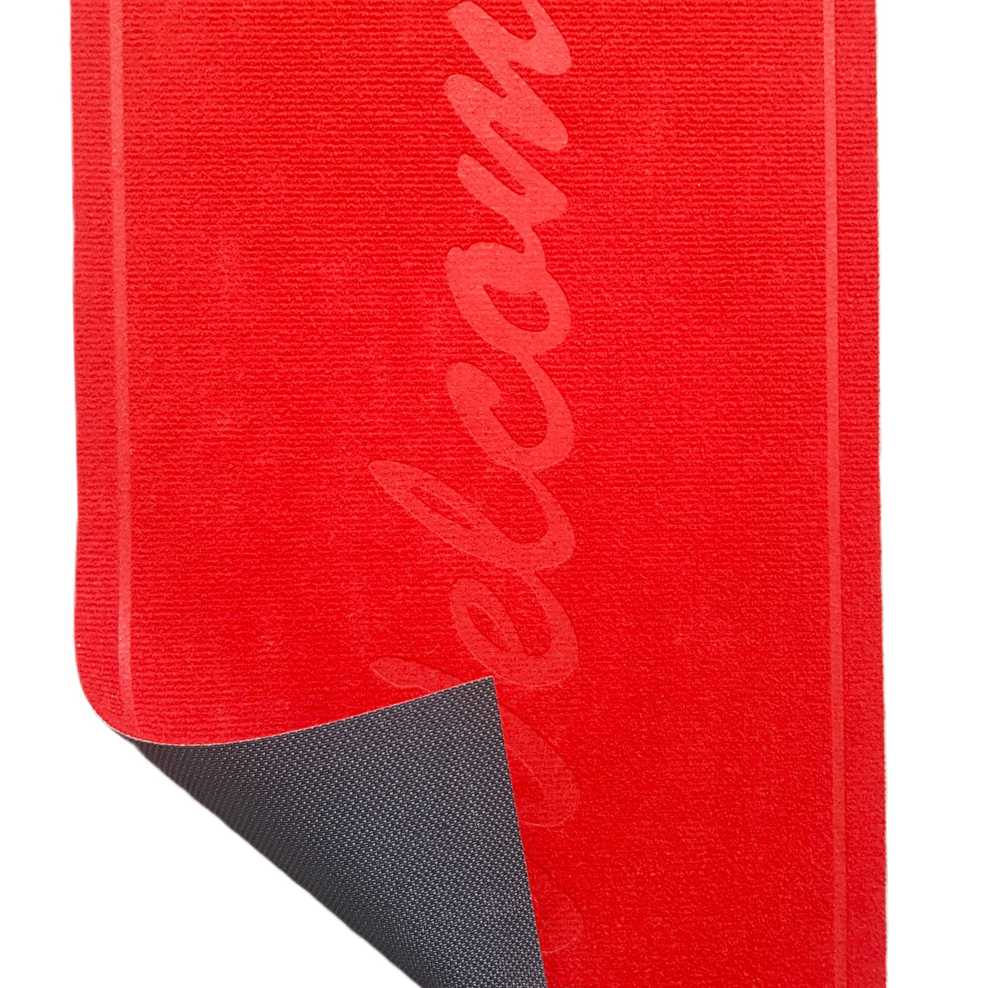 Covoras intrare - Welcome uni, 45x75 cm, antiderapant 100% pvc, rosu - imagine 3