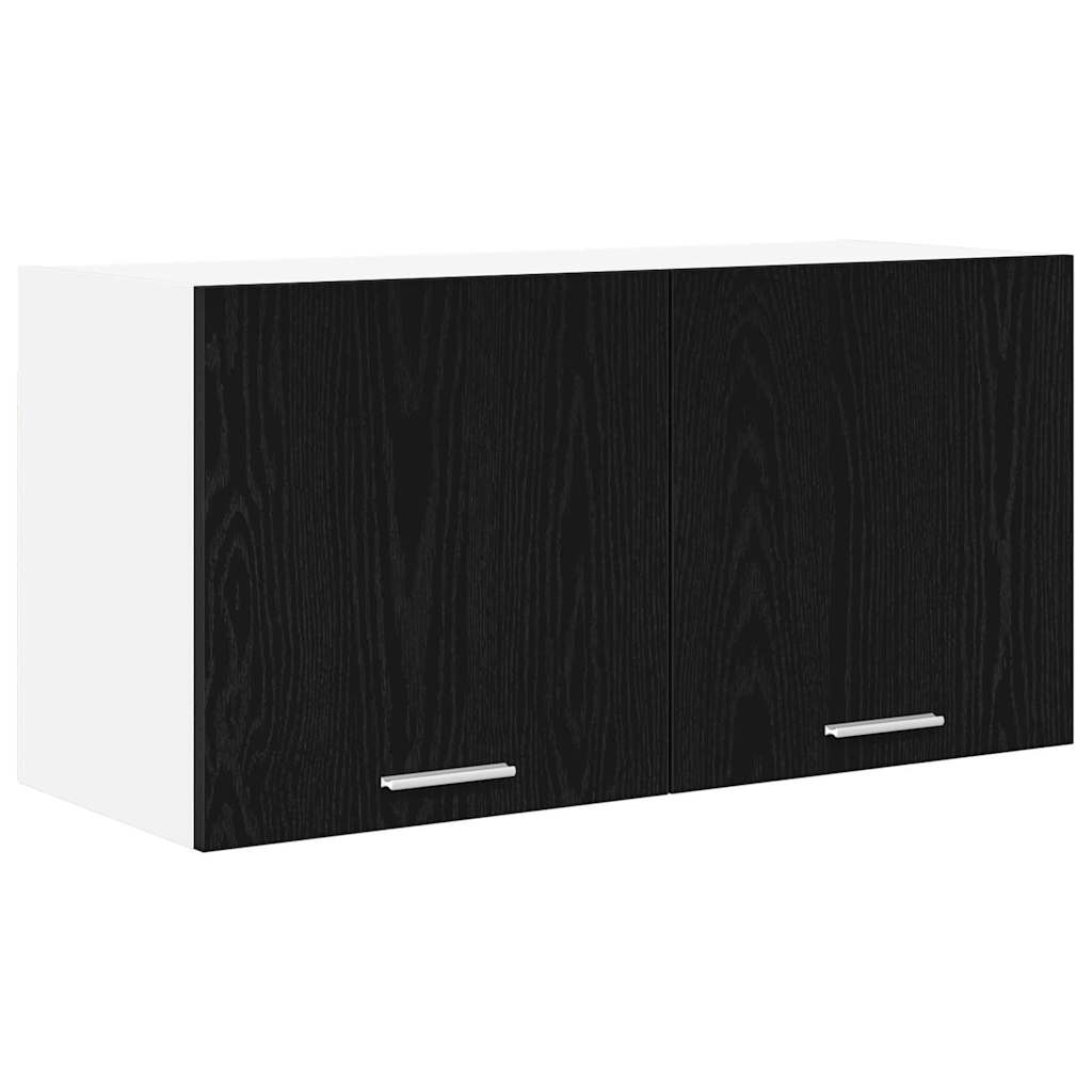 Dulap suspendat Riga Stejar Negru 80 x 31 x 40 cm Lemn compozit